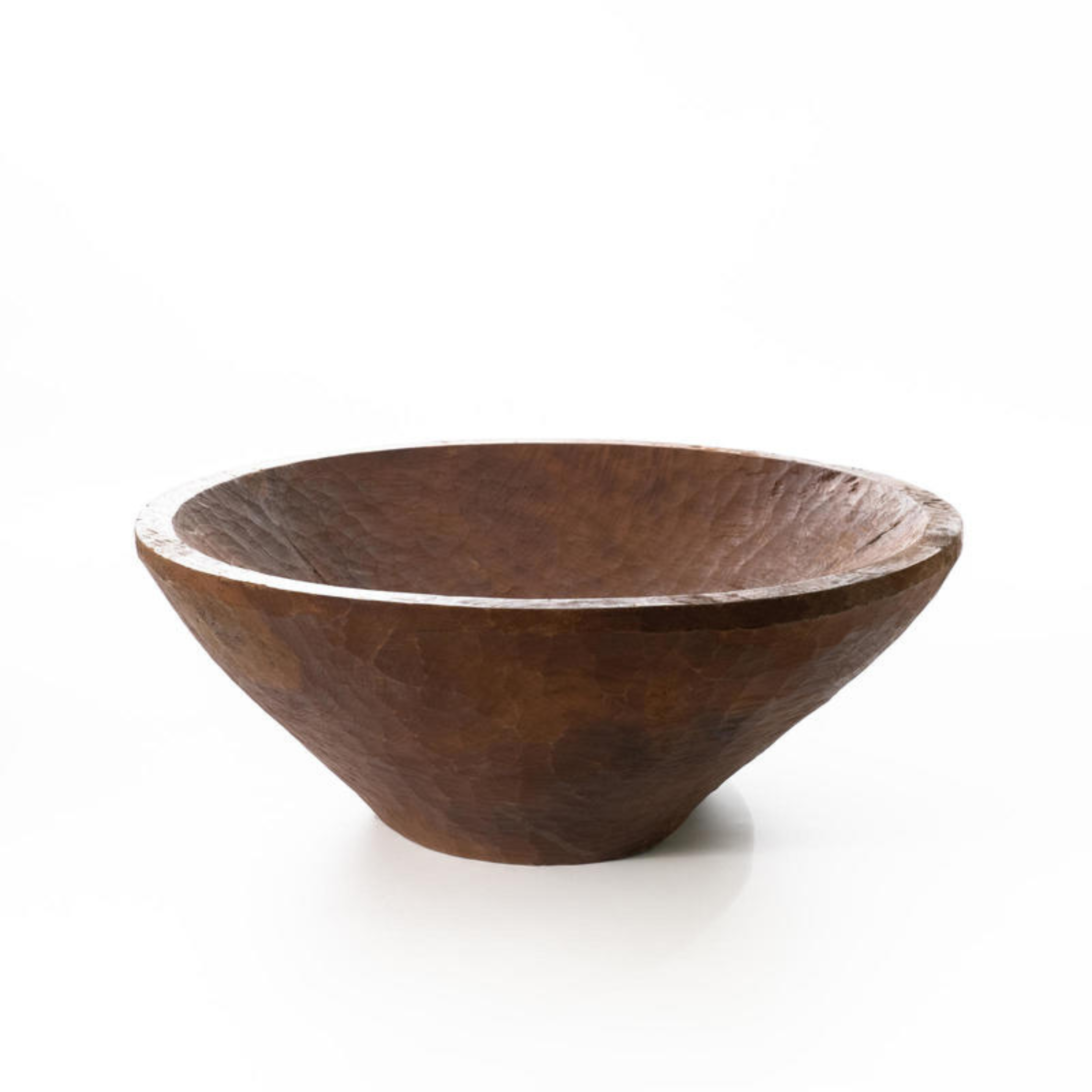 Round wooden bowl "Ciotola1" hand carved 75x75 cm 29h