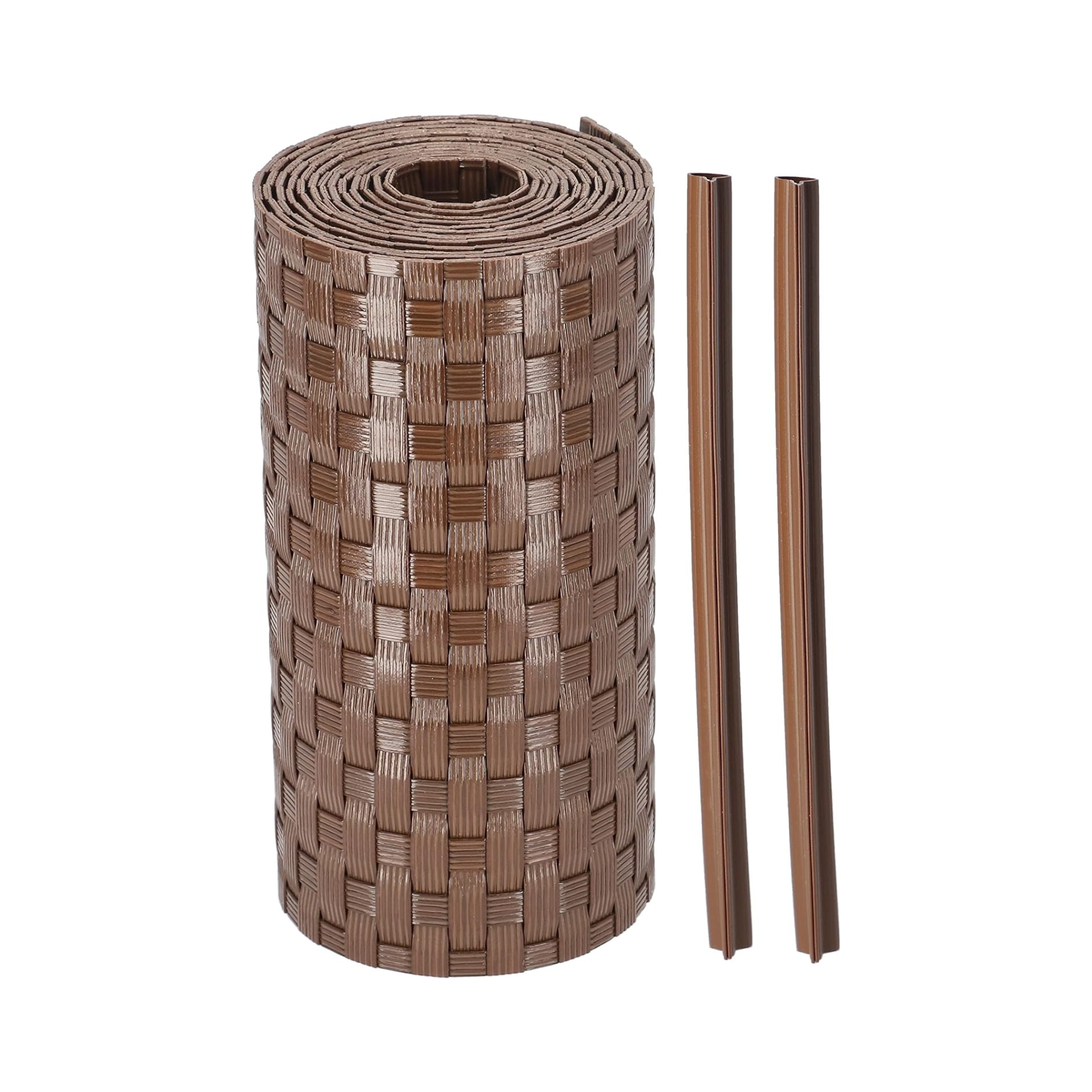 "Temp" rattan-effect privacy screen in a double-sided roll, 19 x 255 cm