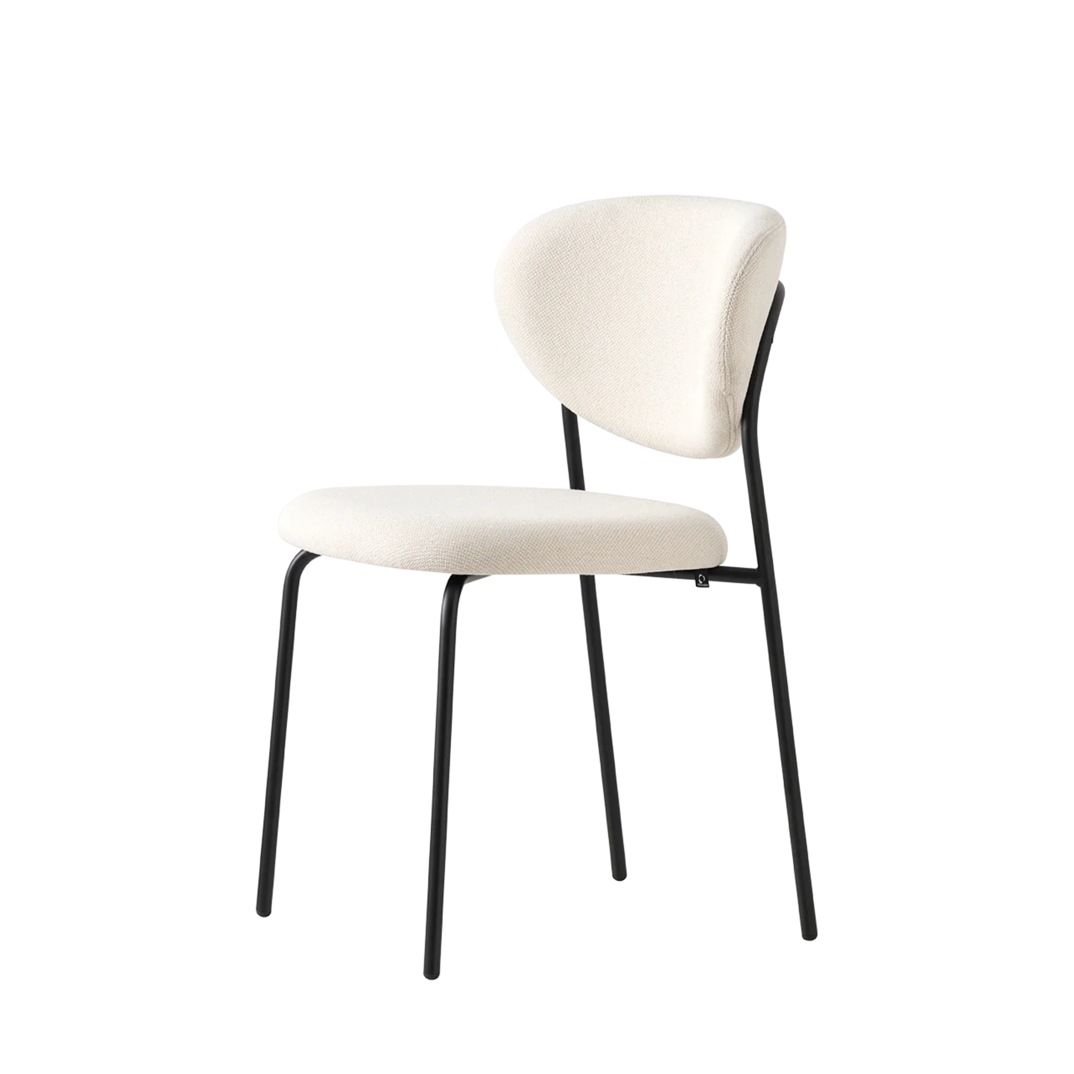 Set of modern living room chairs "Cozy" with padded seat and back cm 50x54 80.5h