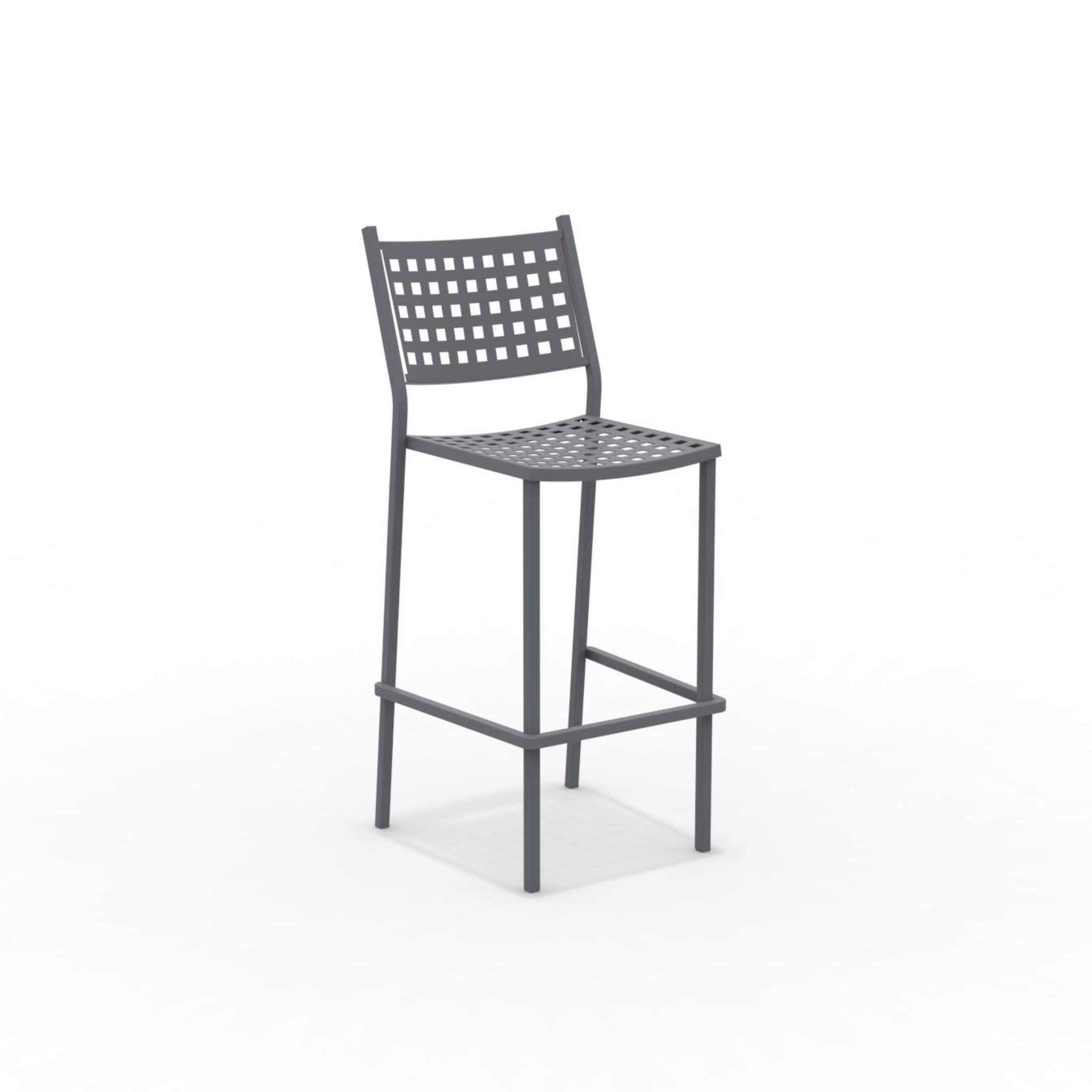"Alice" modern stackable metal garden stool, 44x51 cm, 107 cm high