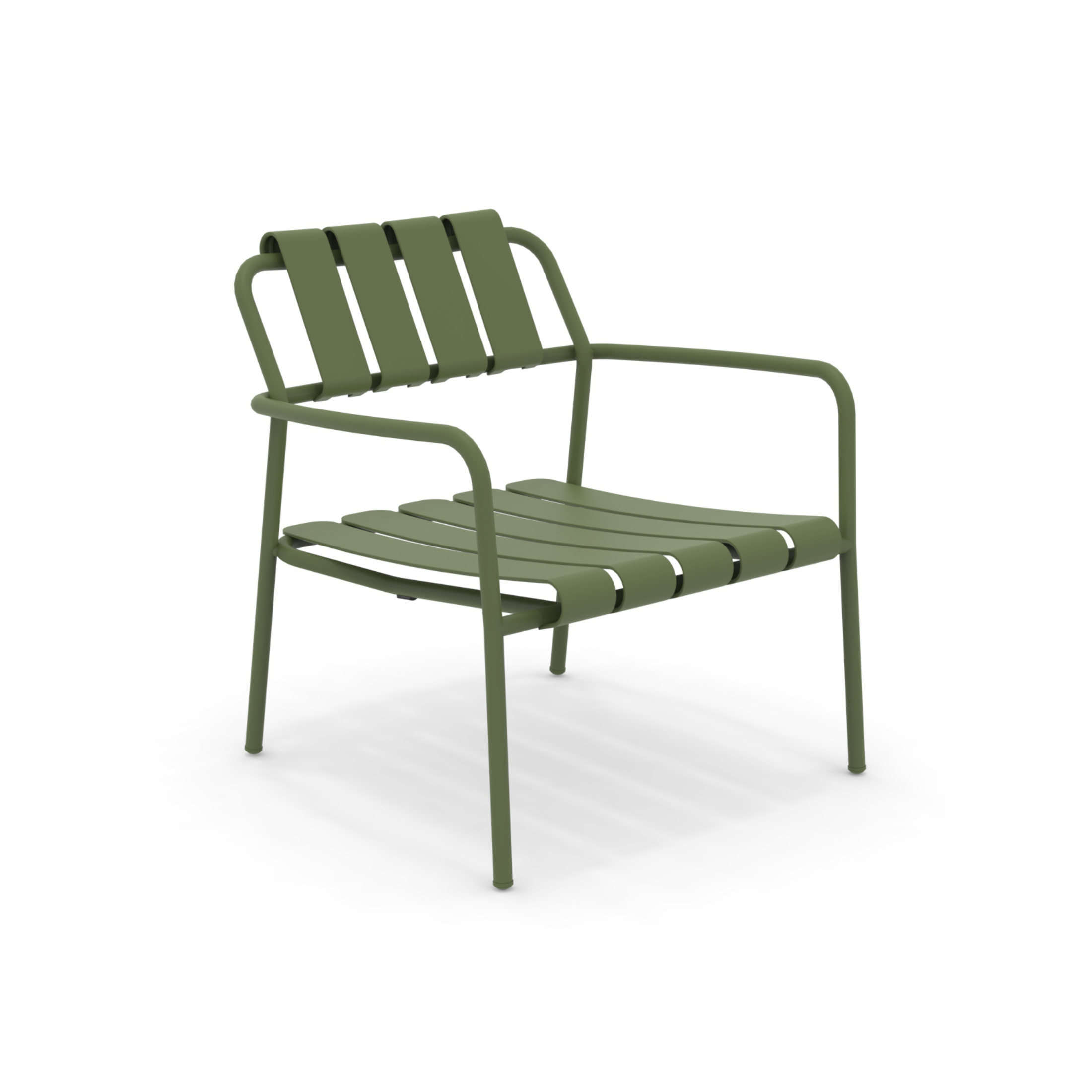 Low aluminum garden armchair "Verdea" lounge chair 72x70 cm 76h