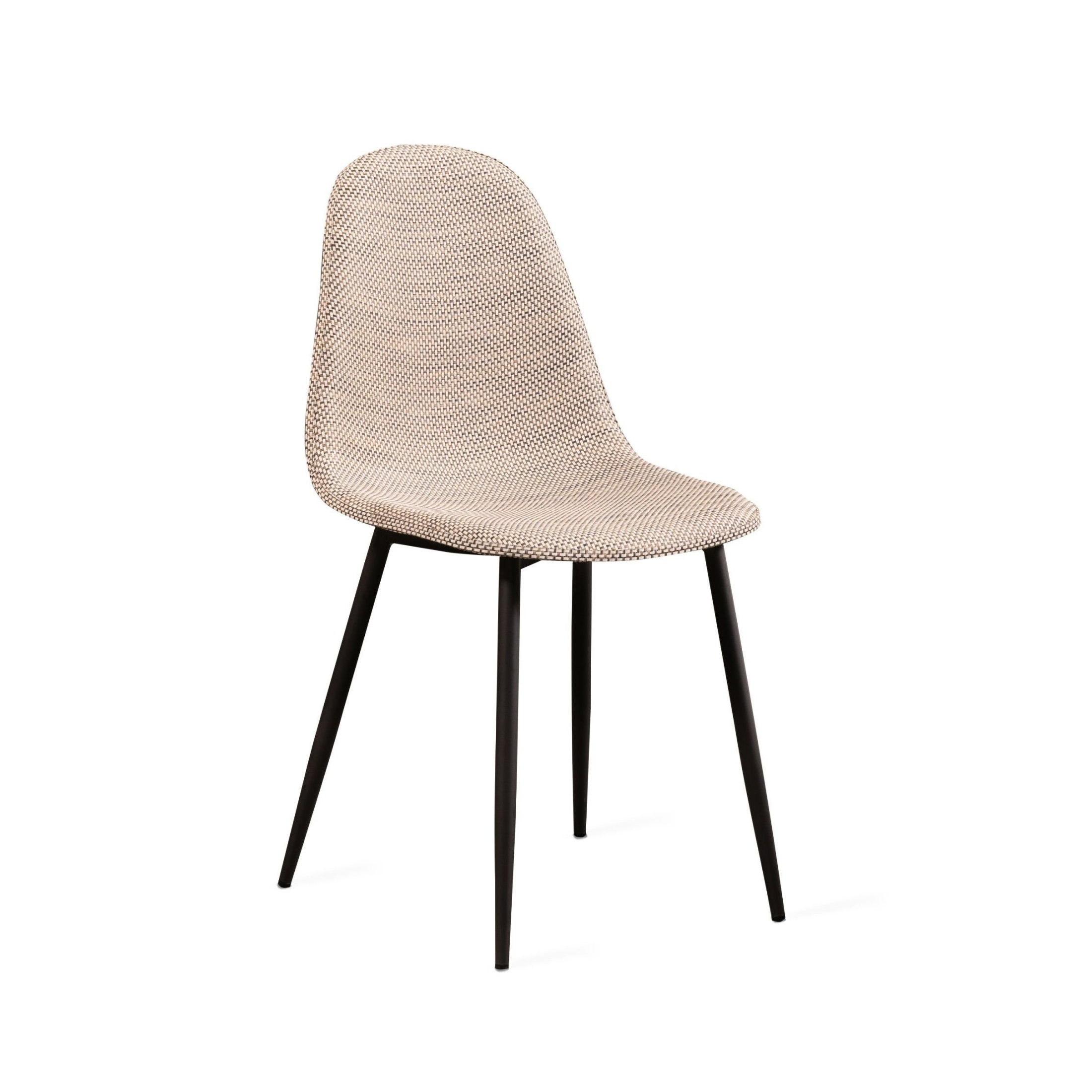 Vintage "Florida" Rattan Faux Leather Dining Chair Set