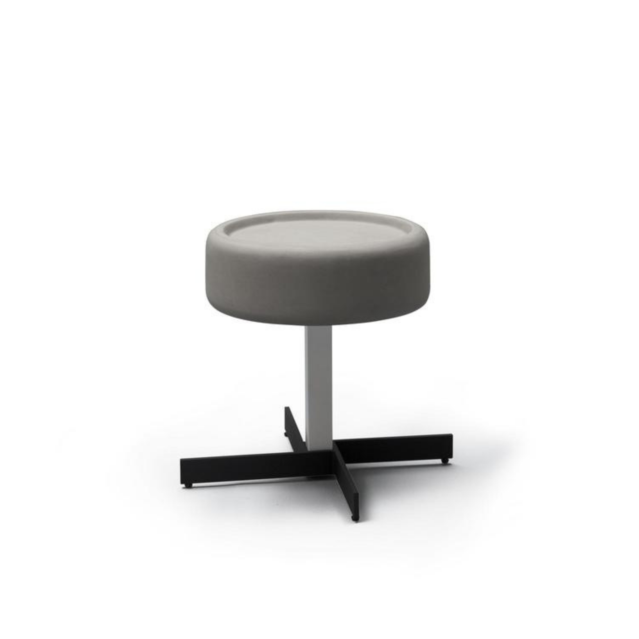 "Ivy" coffee table with MDF top and metal legs, 42x42 cm, 52 cm high.