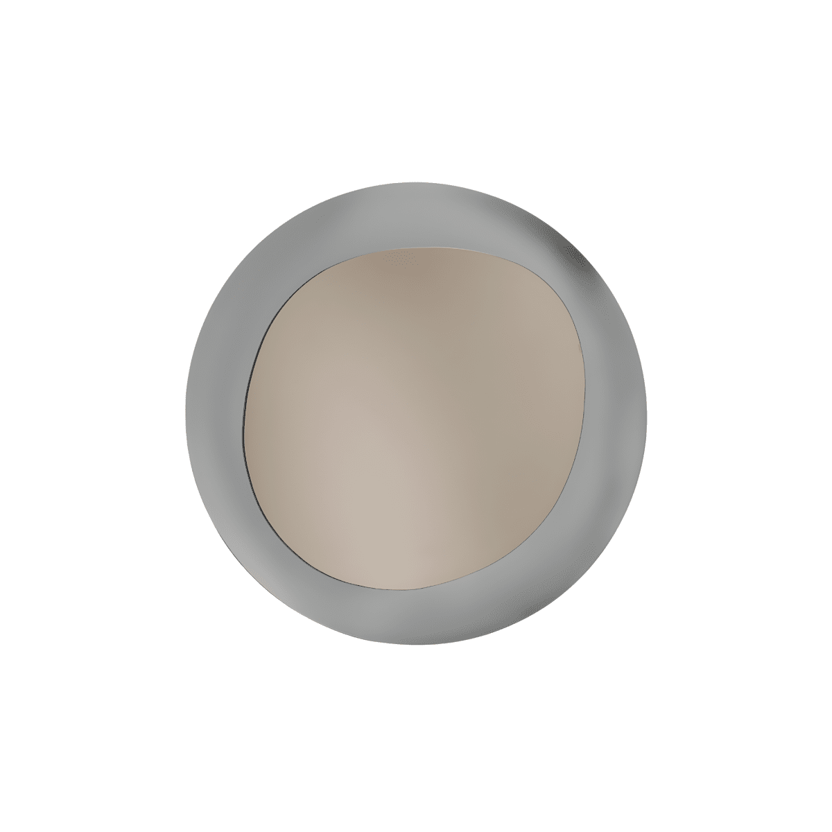 Specchio "Brio" bronzo con cornice in vetro fuso fumè da parete - MondoViro