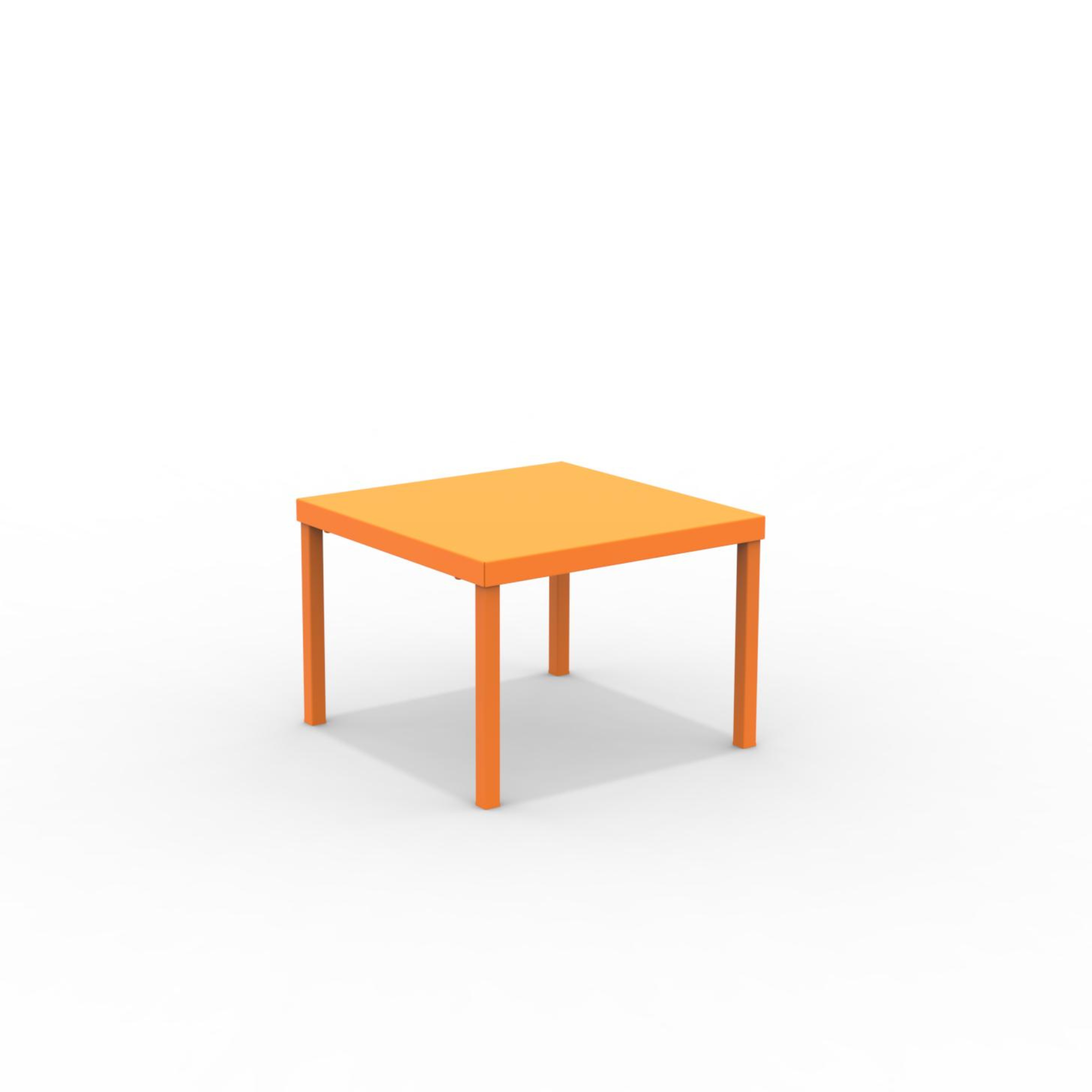 "Alice3" stackable square metal garden table, 40x40 cm, 38.5 cm high