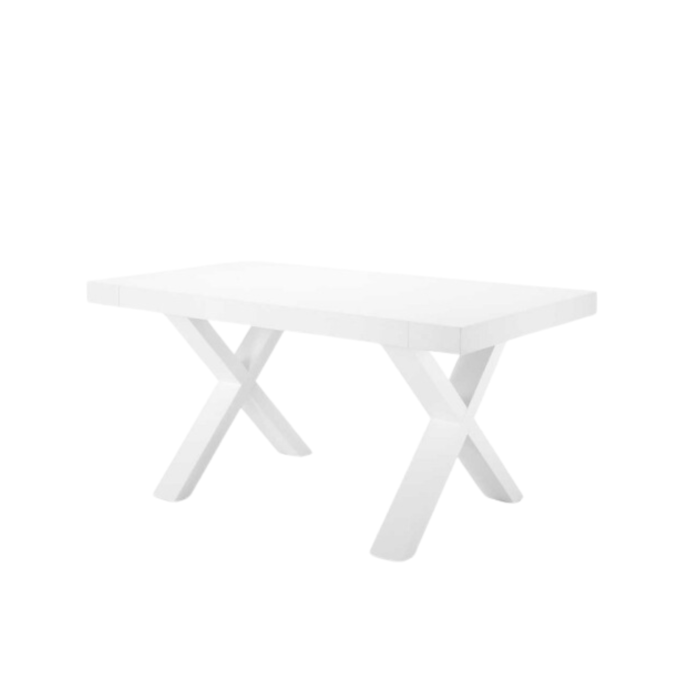 "Barton" extendable dining table with wood-effect laminate extensions, 160/260x90 cm, 76h