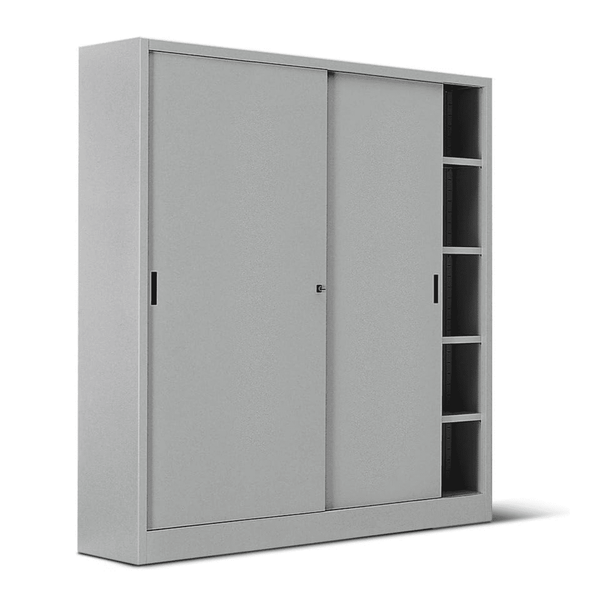 Armadio da ufficio a 2 ante battenti "Ars" in metallo con ripiani regolabili cm 100x45 200h - MondoViro