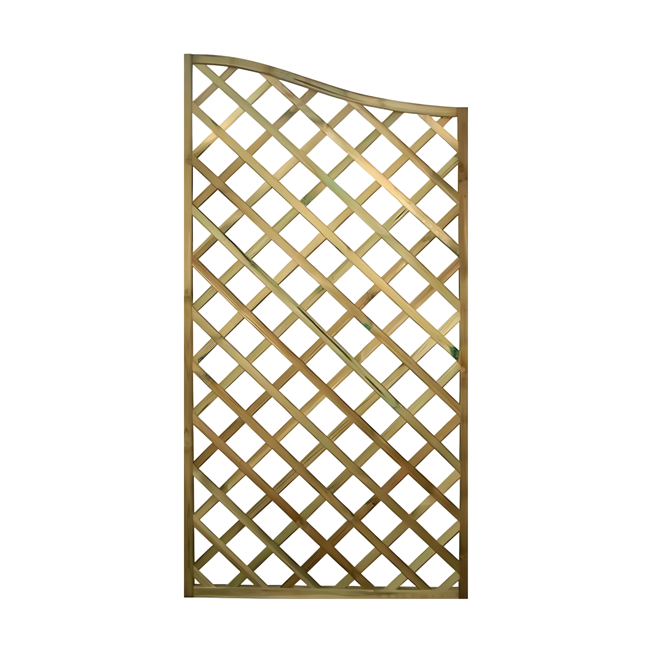 "Onda" impregnated wood garden grill panel