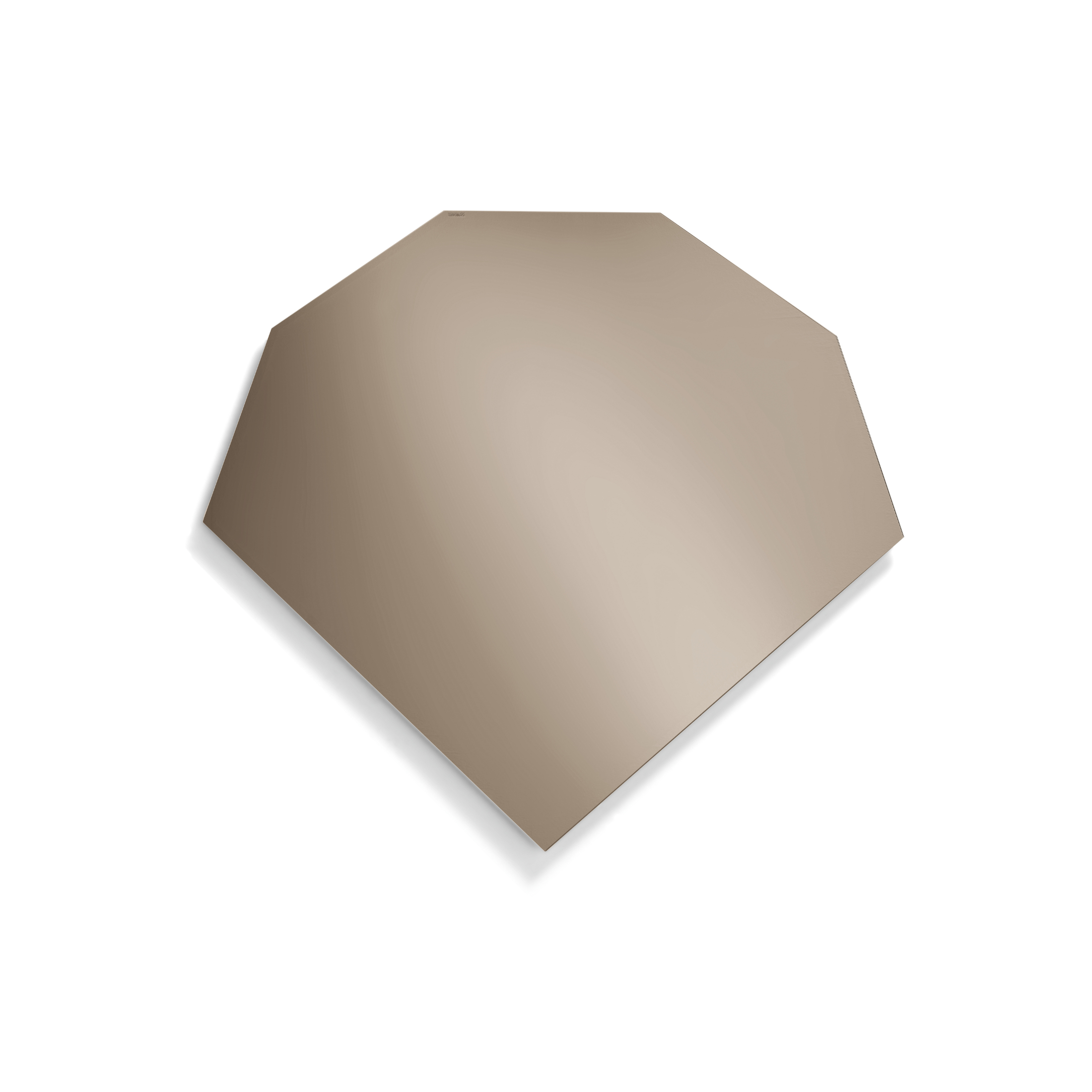 Elegant frameless "Orbis" shaped wall mirror