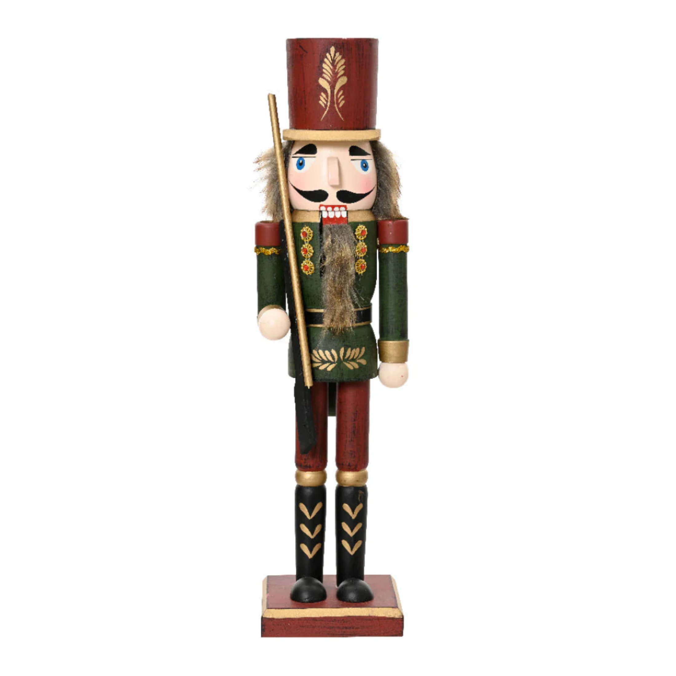 Christmas Nutcracker Soldier with Red and Green Outfit for Christmas Decorations