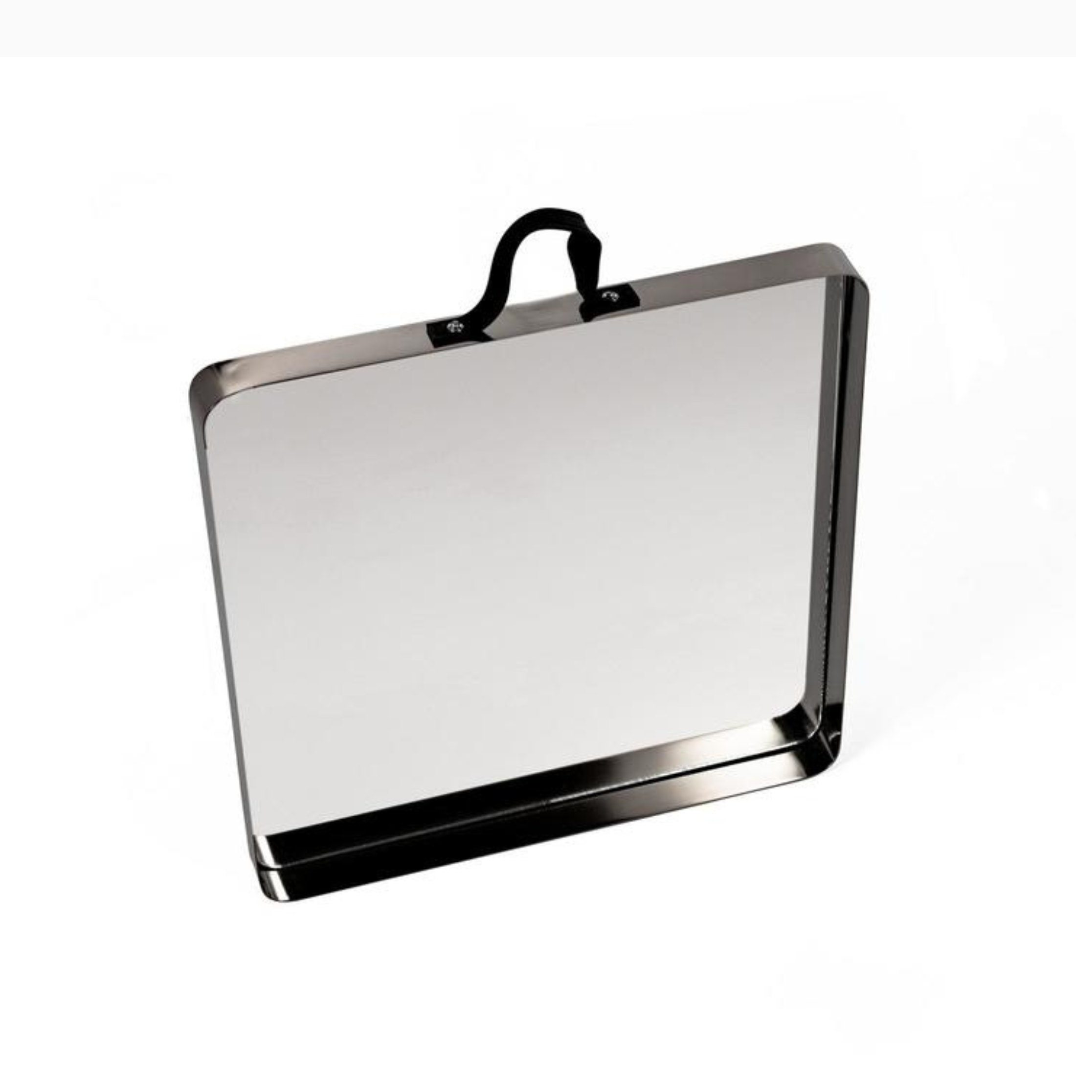 "Dorothy" square wall mirror with champagne metal frame, 45x45 cm.