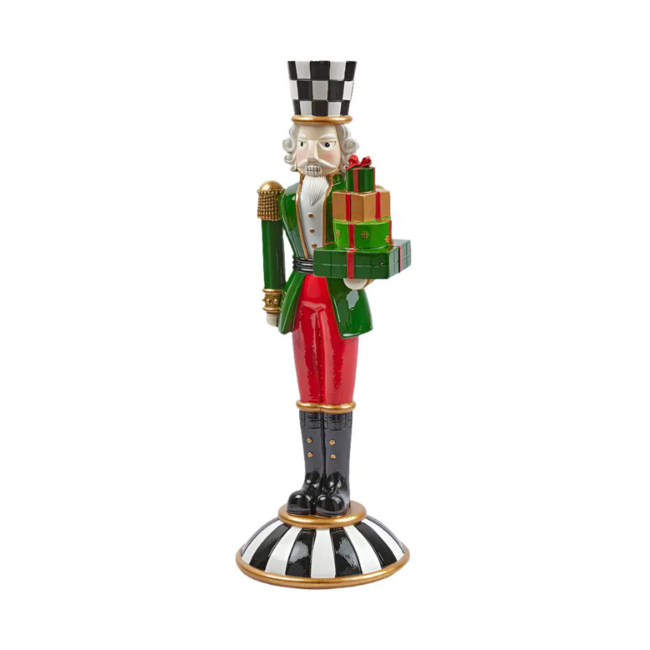 Decorative nutcracker soldier figurine Christmas decoration 14x41 cm