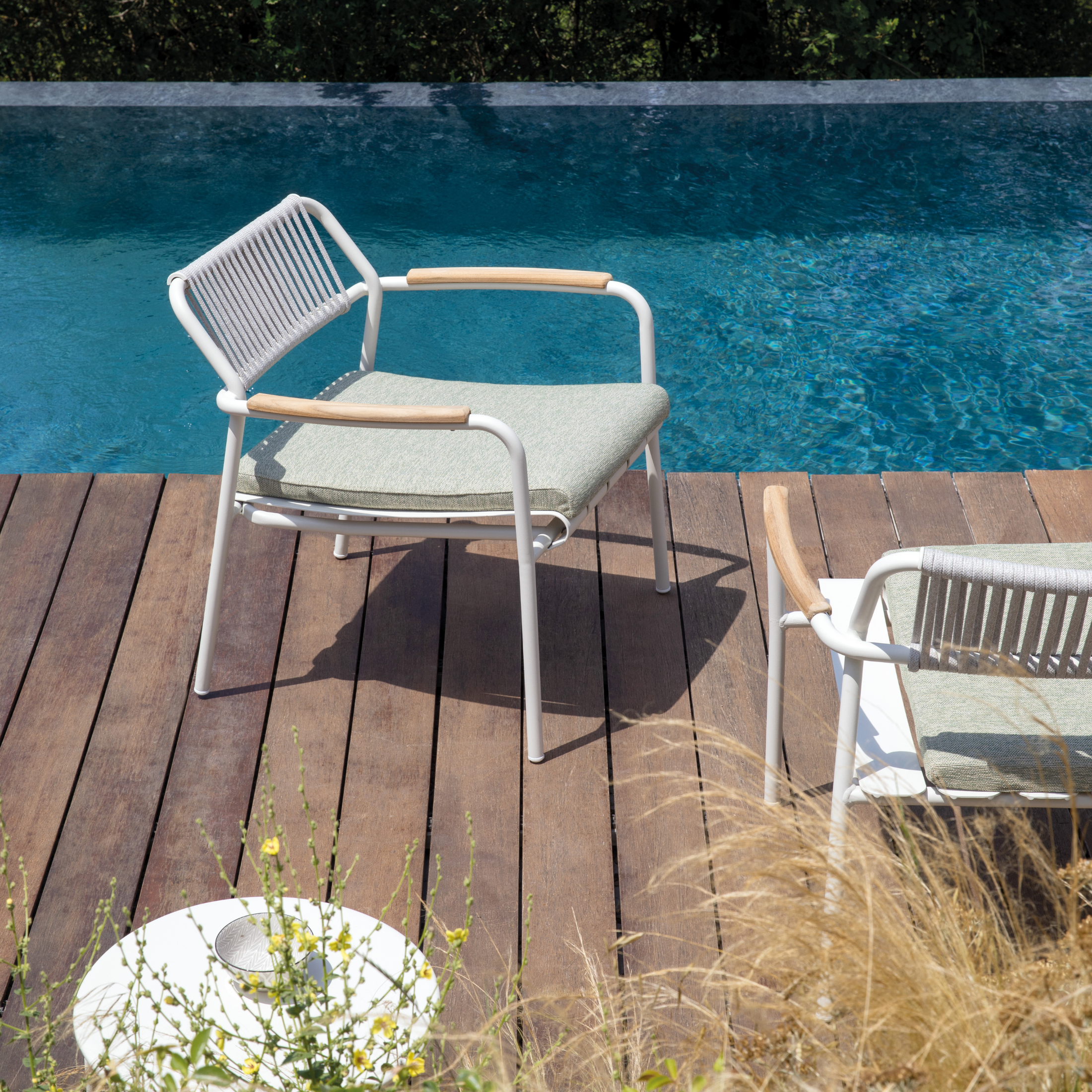 Removable cushion for "Verdea" lounge chair and bench in waterproof fabric 50x63 cm 6h