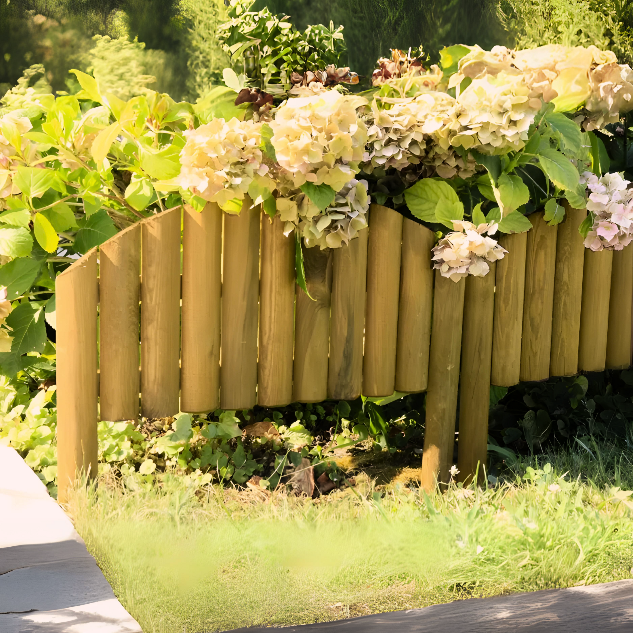 "Vampire" arched impregnated pine fence, 54 x 20 cm