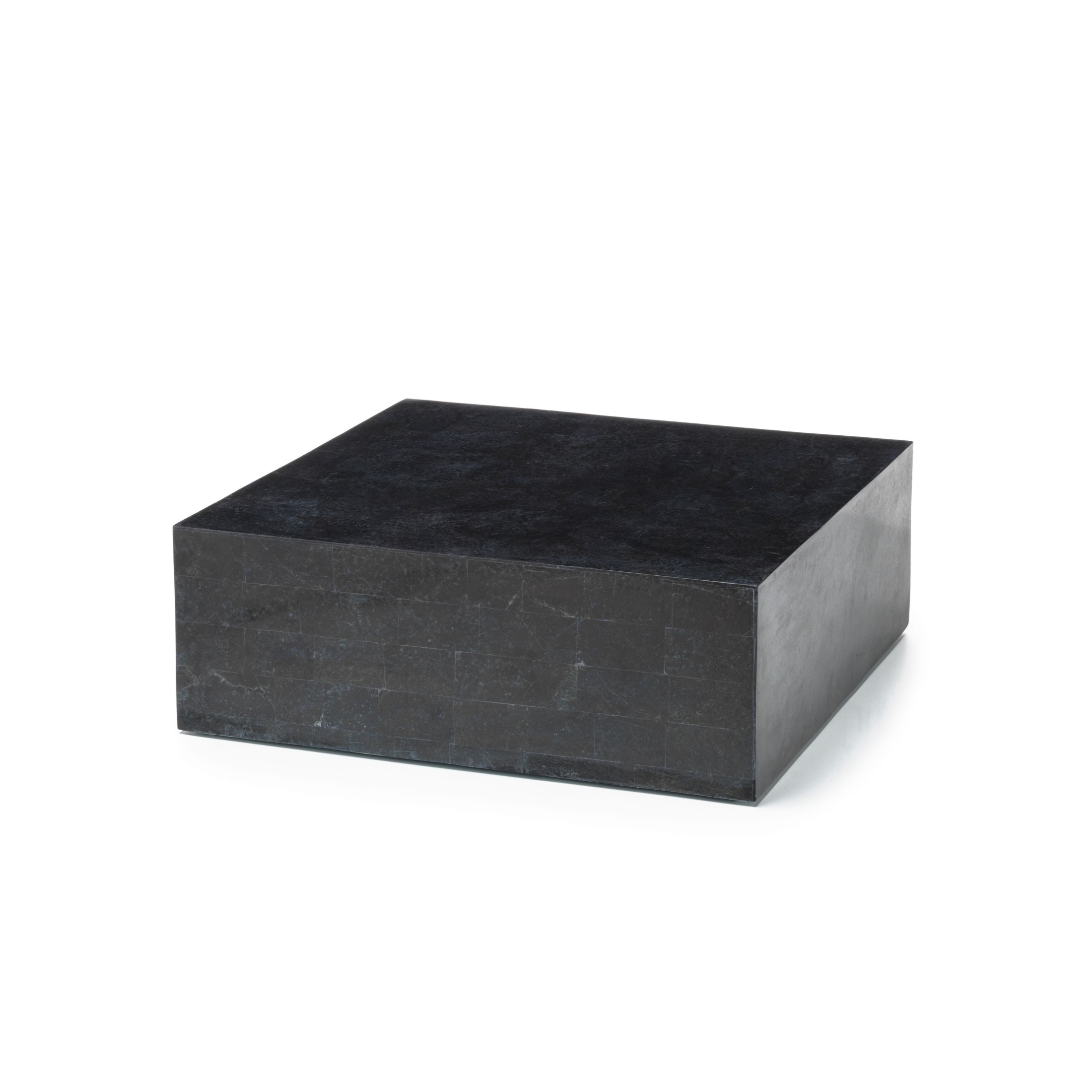"Lexy" fossil stone coffee table, 80x80 cm, 28h