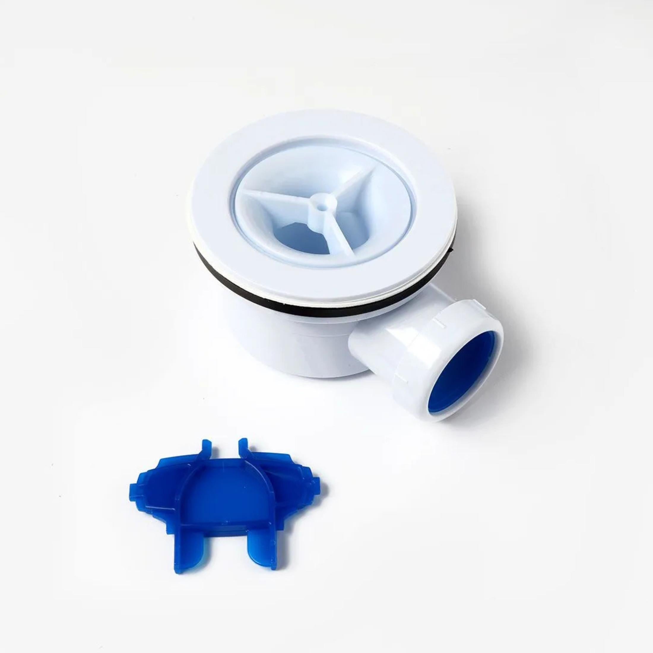 "Milano" shower tray drain in white plastic, height 68 mm