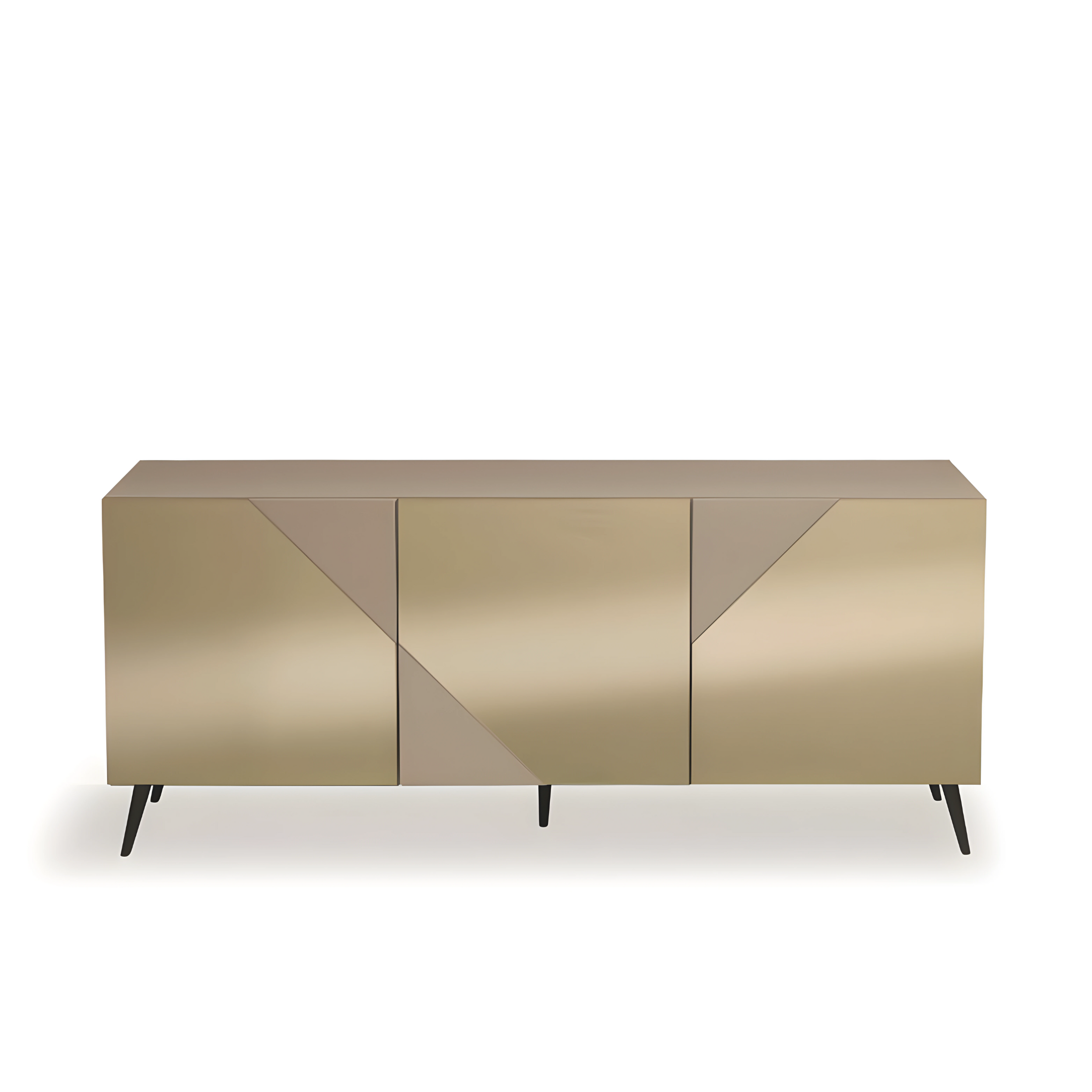 Modern 3-door entrance sideboard "Arte180" already assembled with mirrored doors, 180x50 cm, h80 cm