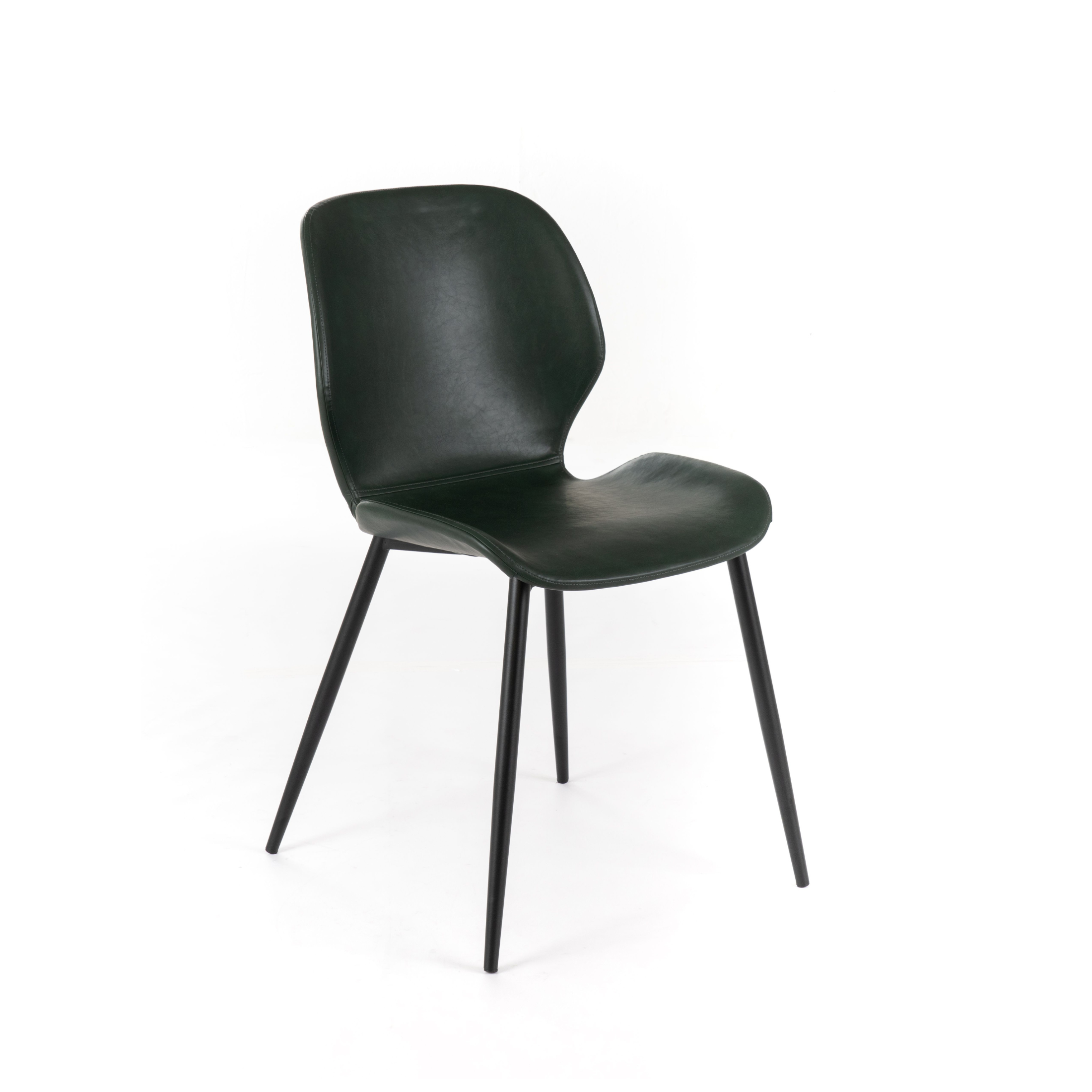 Set of elegant chairs in faux leather "Liam" soft touch vintage cm 45x55 83h