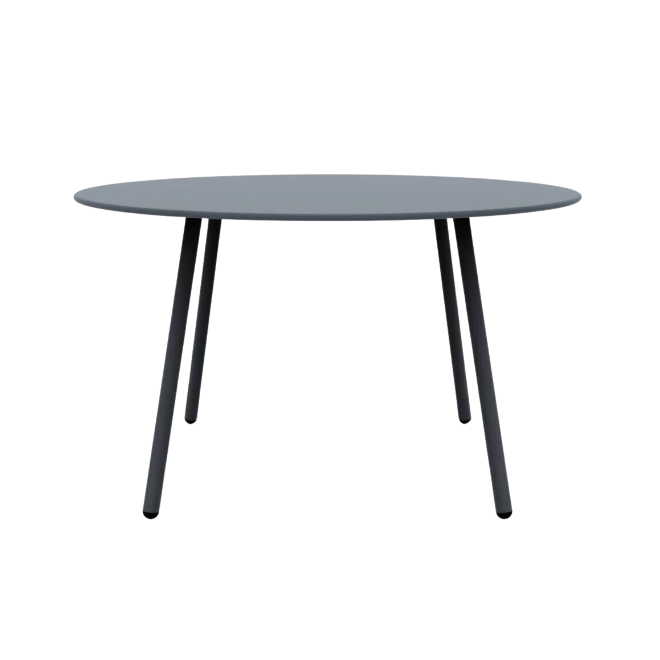 "Roma" round galvanized metal garden table, removable, 130x130 cm, 75 cm high