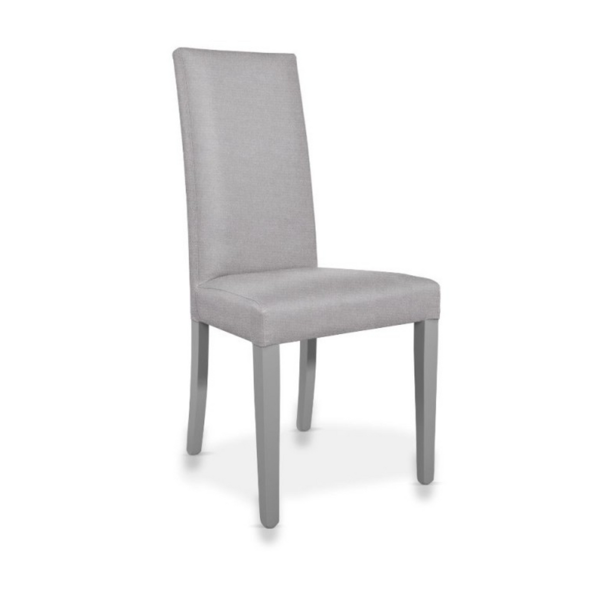 Set of "Nancy" dining chairs upholstered in Soro fabric with wooden legs, 47x47 cm, 101h