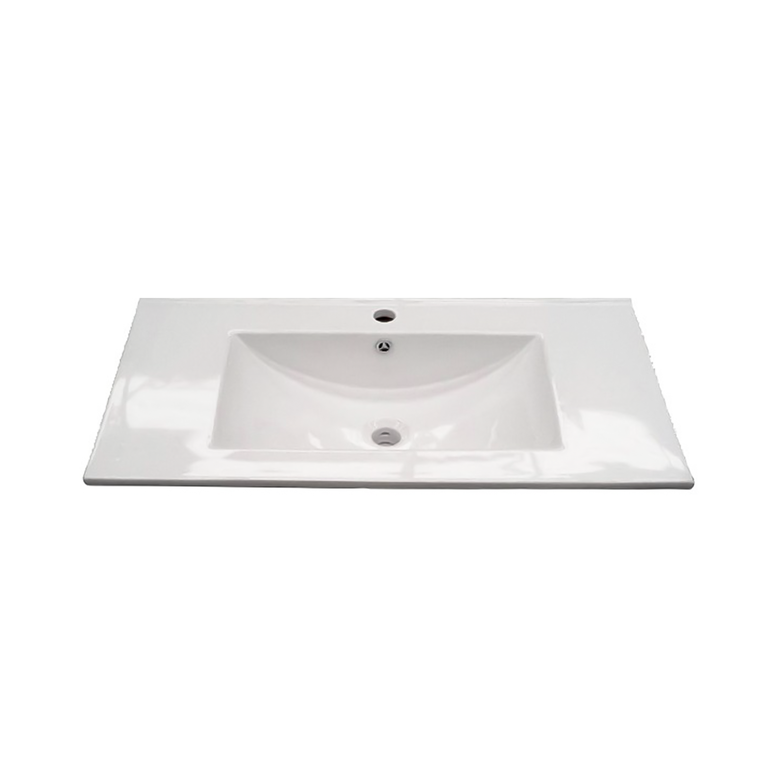 Lavabo in ceramica bianco Dakota per mobile da bagno cm 81,5x46 18h