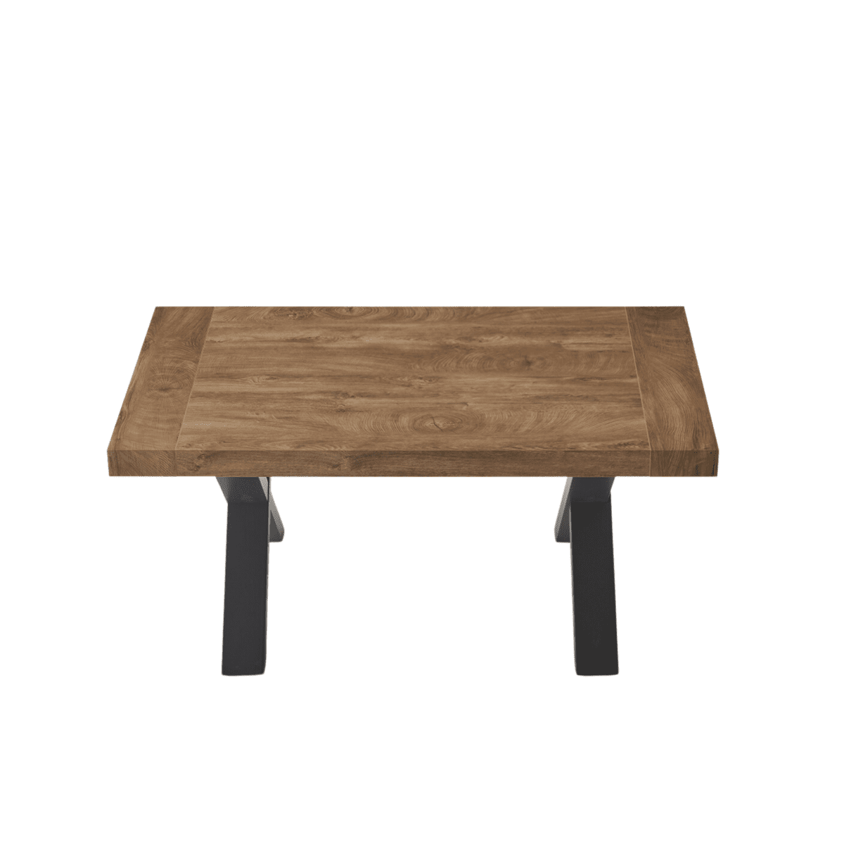 Tavolo allungabile da pranzo "Barton" con allunghe in laminato effetto legno cm 160/260x90 76h - MondoViro