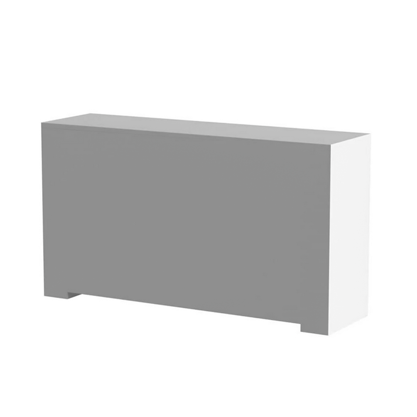 Credenza a 3 ante Ambit bianco e cemento da soggiorno cm 144x42 80h