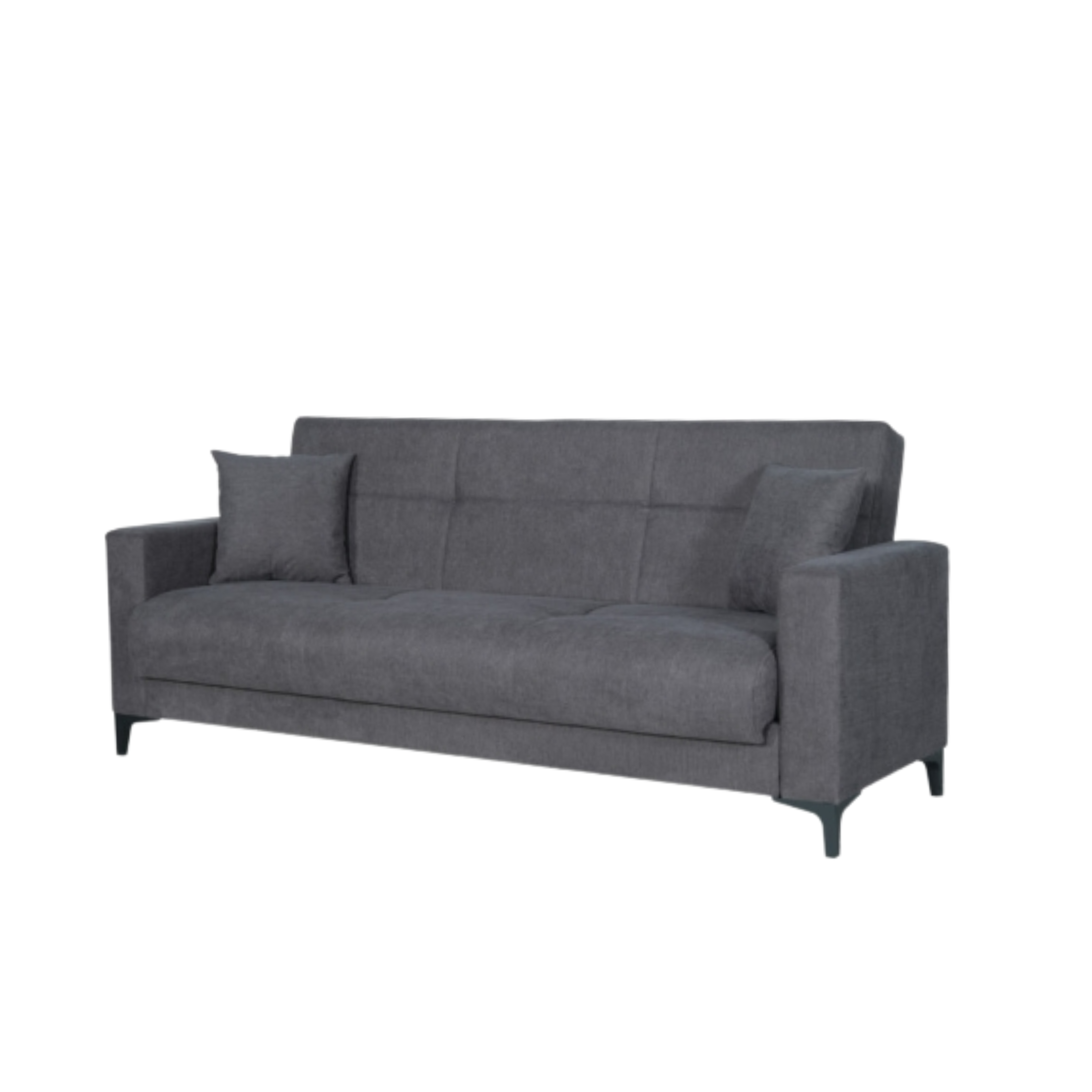 "Bravo Bacos" fabric sofa with storage drawer and two cushions
