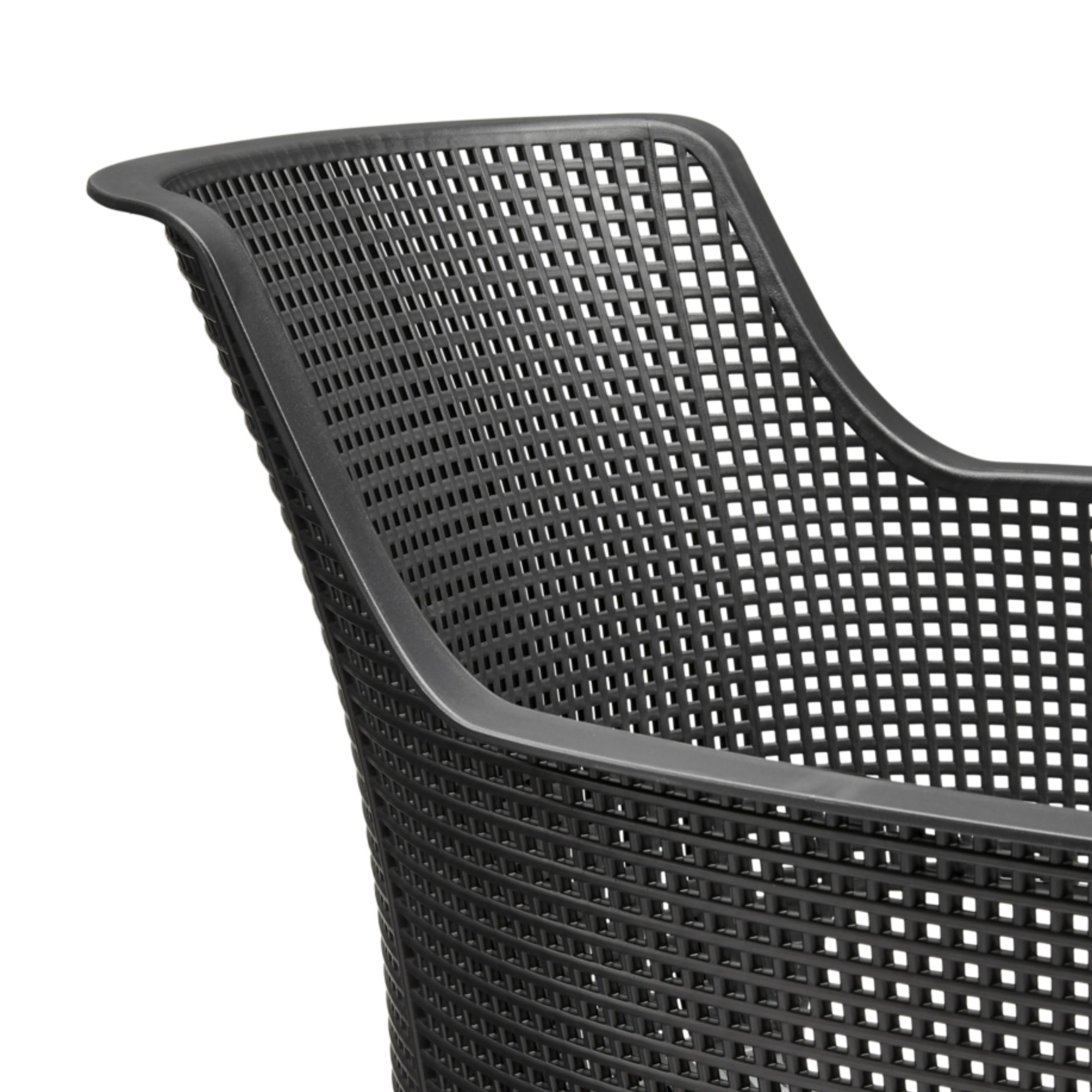 Set of 6 modern outdoor chairs "Vancouver" in resin 57.7x62.5 cm 79h