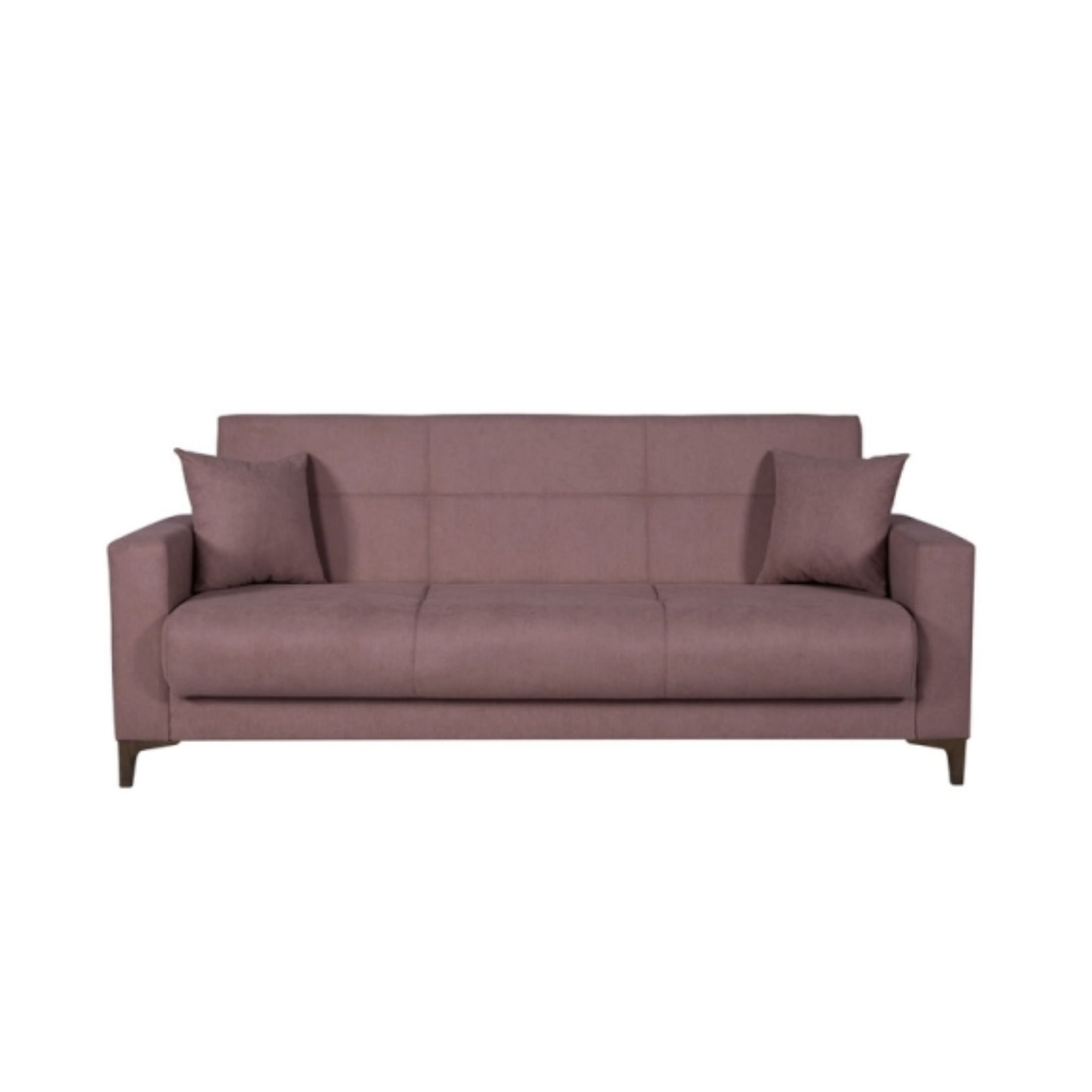 "Bravo Bacos" fabric sofa with storage drawer and two cushions