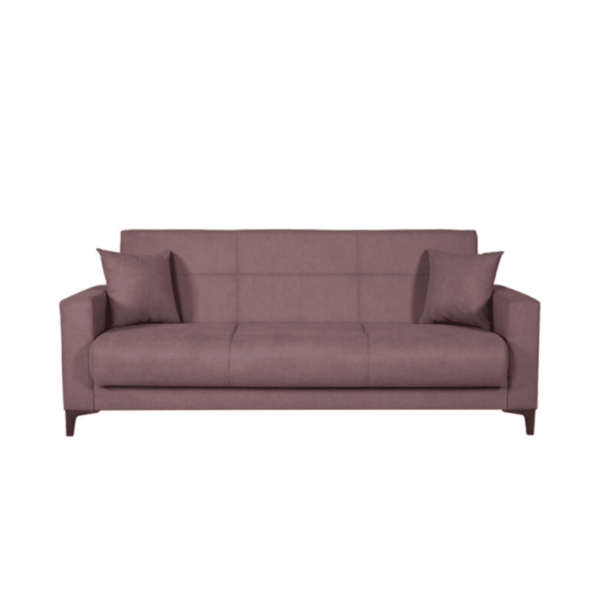 Divano con cassettone contenitore "Bravo Bacos" in tessuto con due cuscini - MondoViro