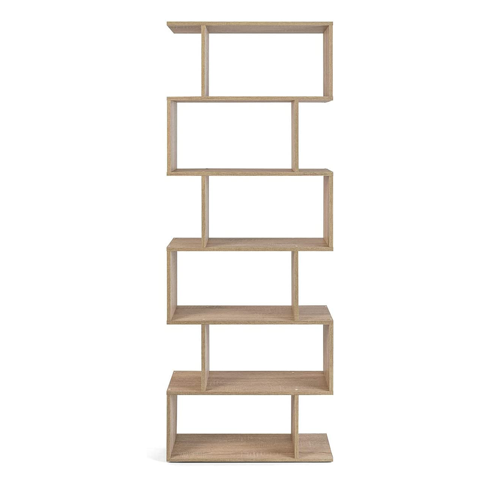 Libreria alta a giorno Athena con 6 ripiani in truciolato cm 80x25 192h