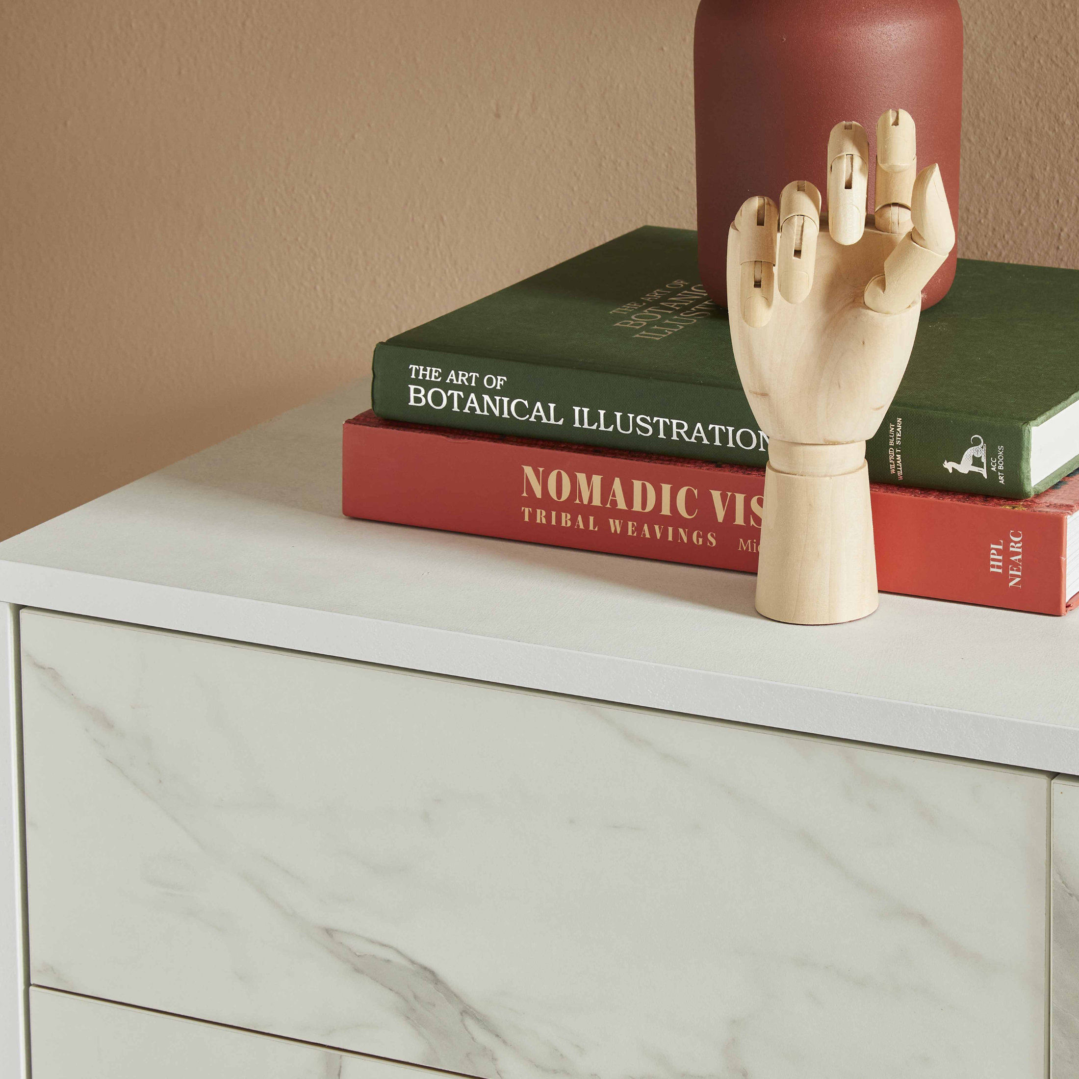 Wooden cabinet 3 doors 3 drawers "Angy" push drawer cm 164x41 92h