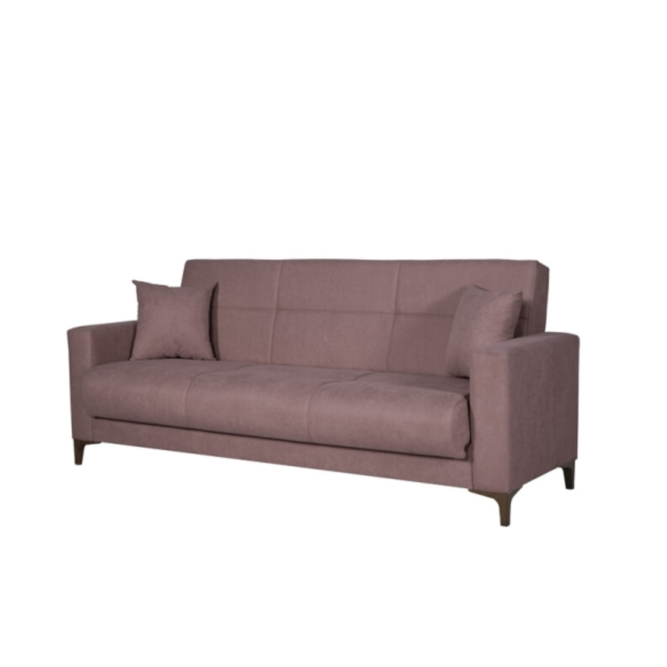 "Bravo Bacos" fabric sofa with storage drawer and two cushions