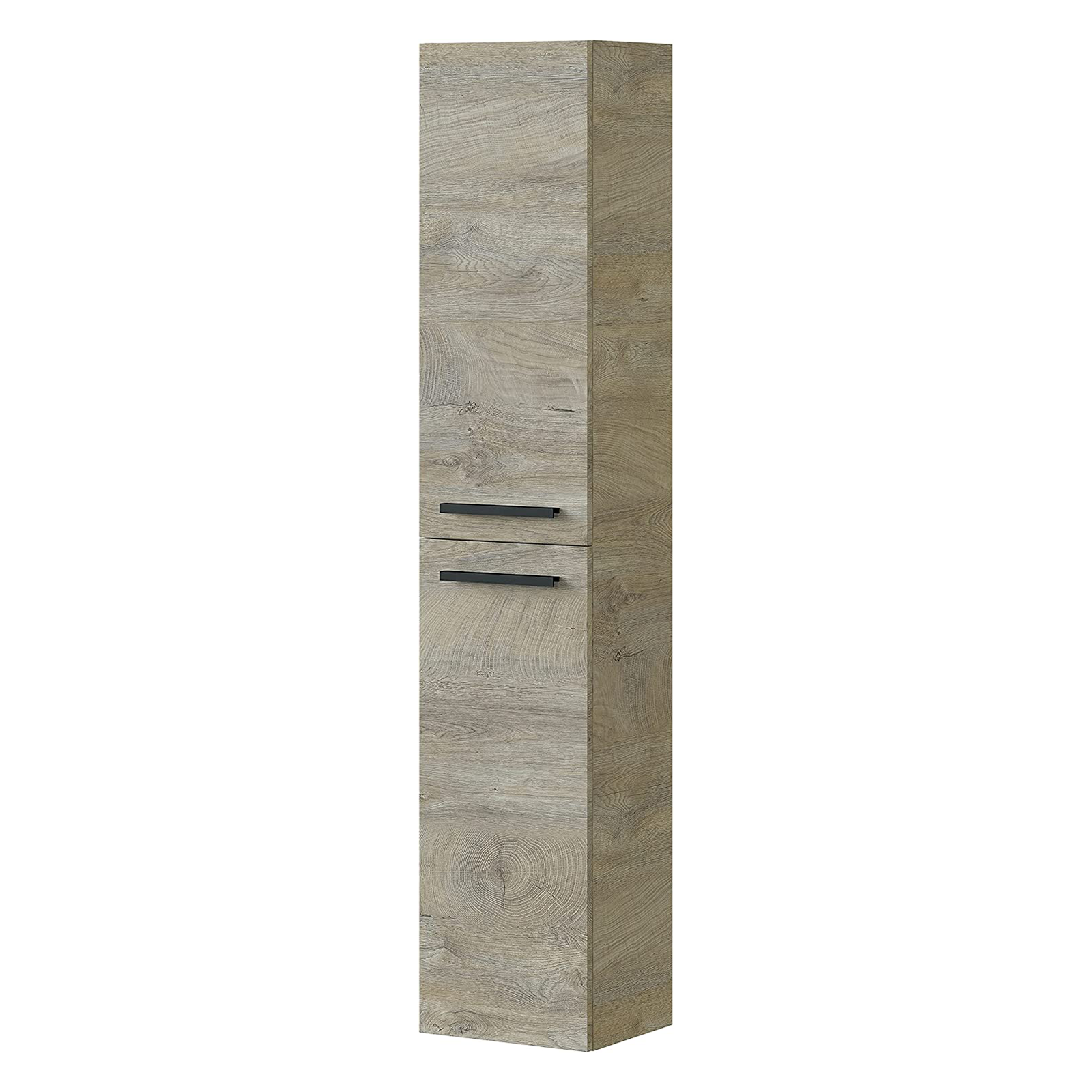 "Athena" bathroom wall unit with 2 doors and shelves in chipboard
