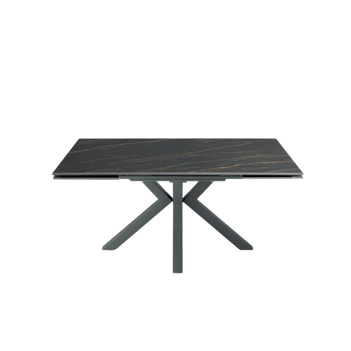 Tavolo moderno allungabile "Artik" con base in metallo fino a 10 posti - MondoViro