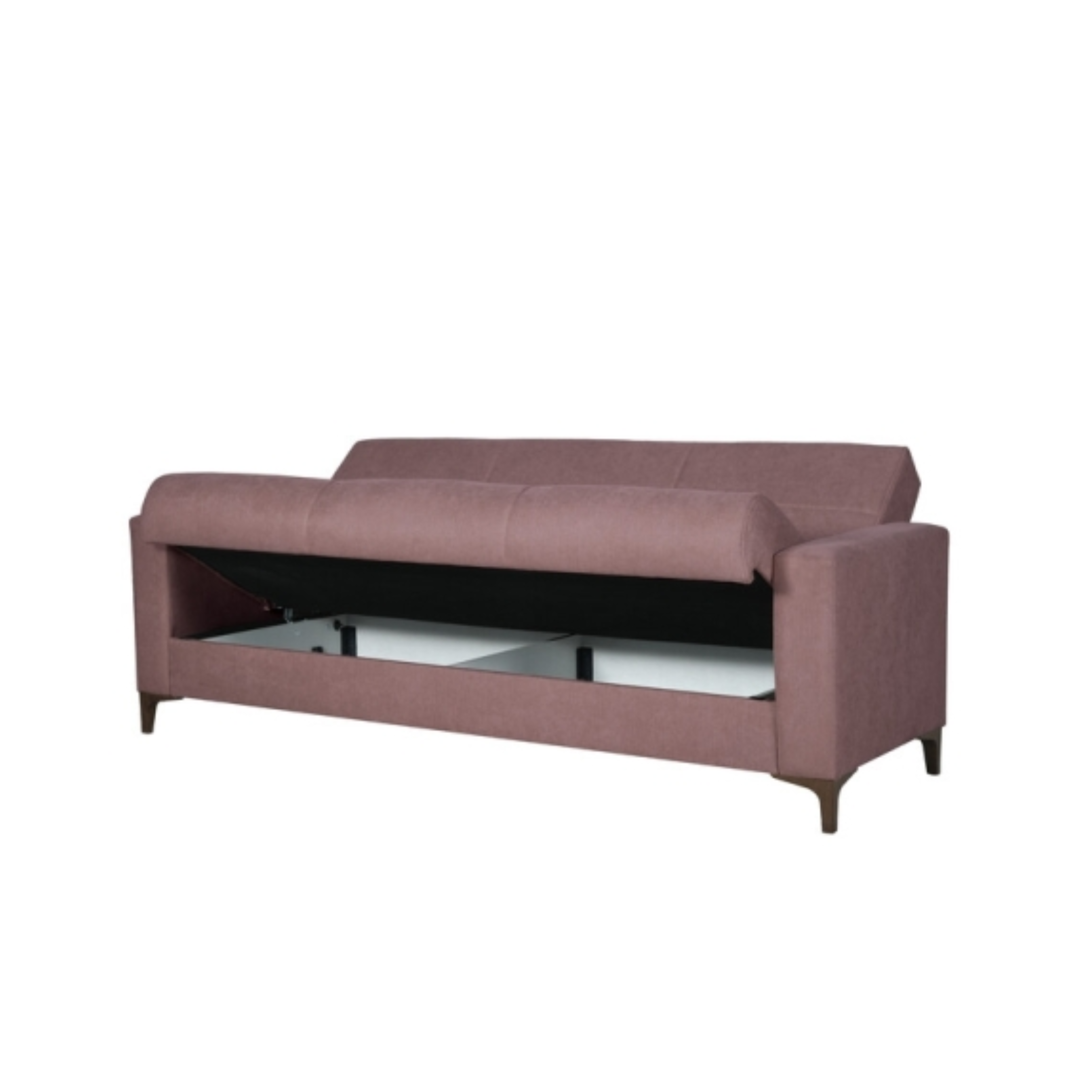 "Bravo Bacos" fabric sofa with storage drawer and two cushions