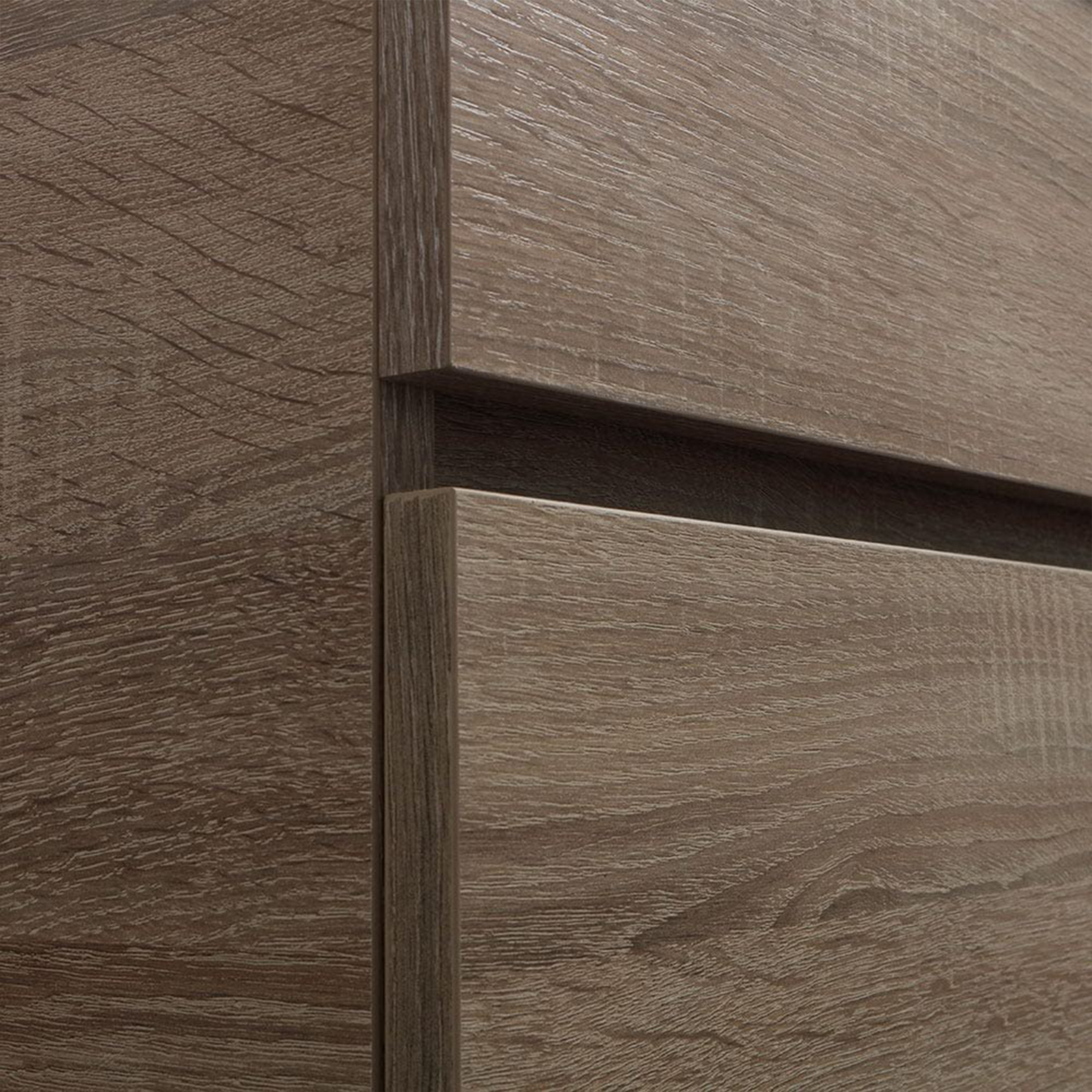 "Bogota" wall-hung bathroom cabinet with ceramic sink, chest of drawers and LED mirror