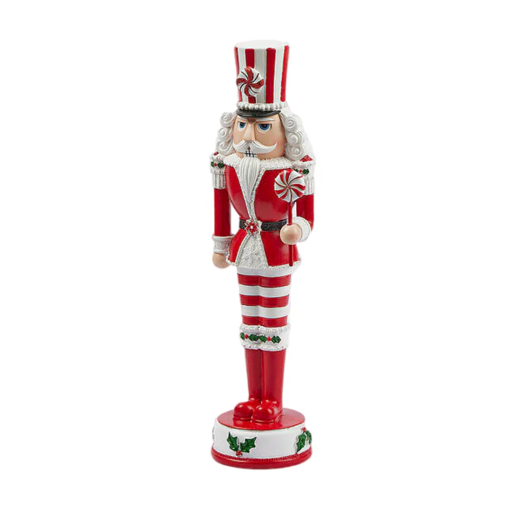 Green and red toy soldier figurine, Christmas decoration, 33 cm high