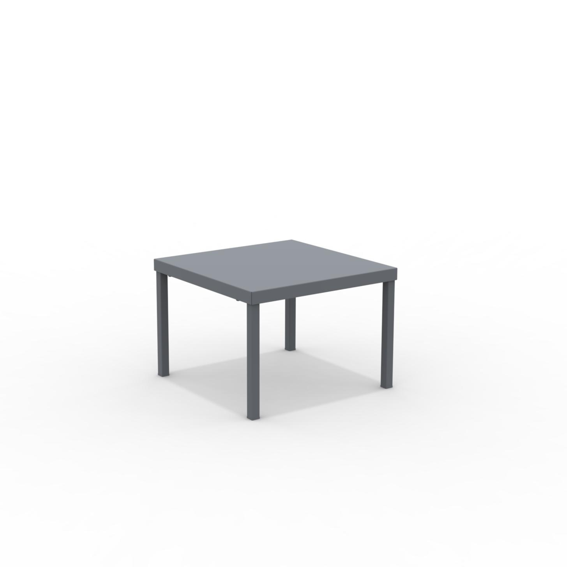 "Alice3" stackable square metal garden table, 40x40 cm, 38.5 cm high