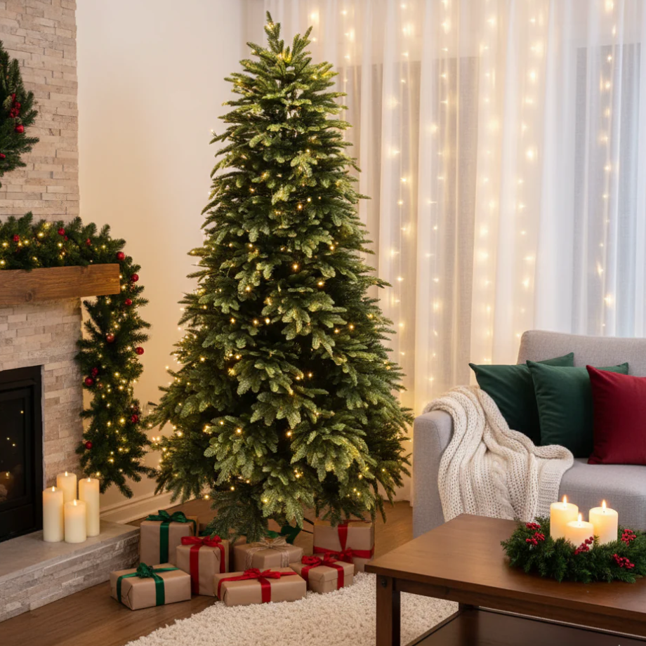 "Toffee" Christmas tree, made of high-quality PVC + PE with a Real Touch effect.