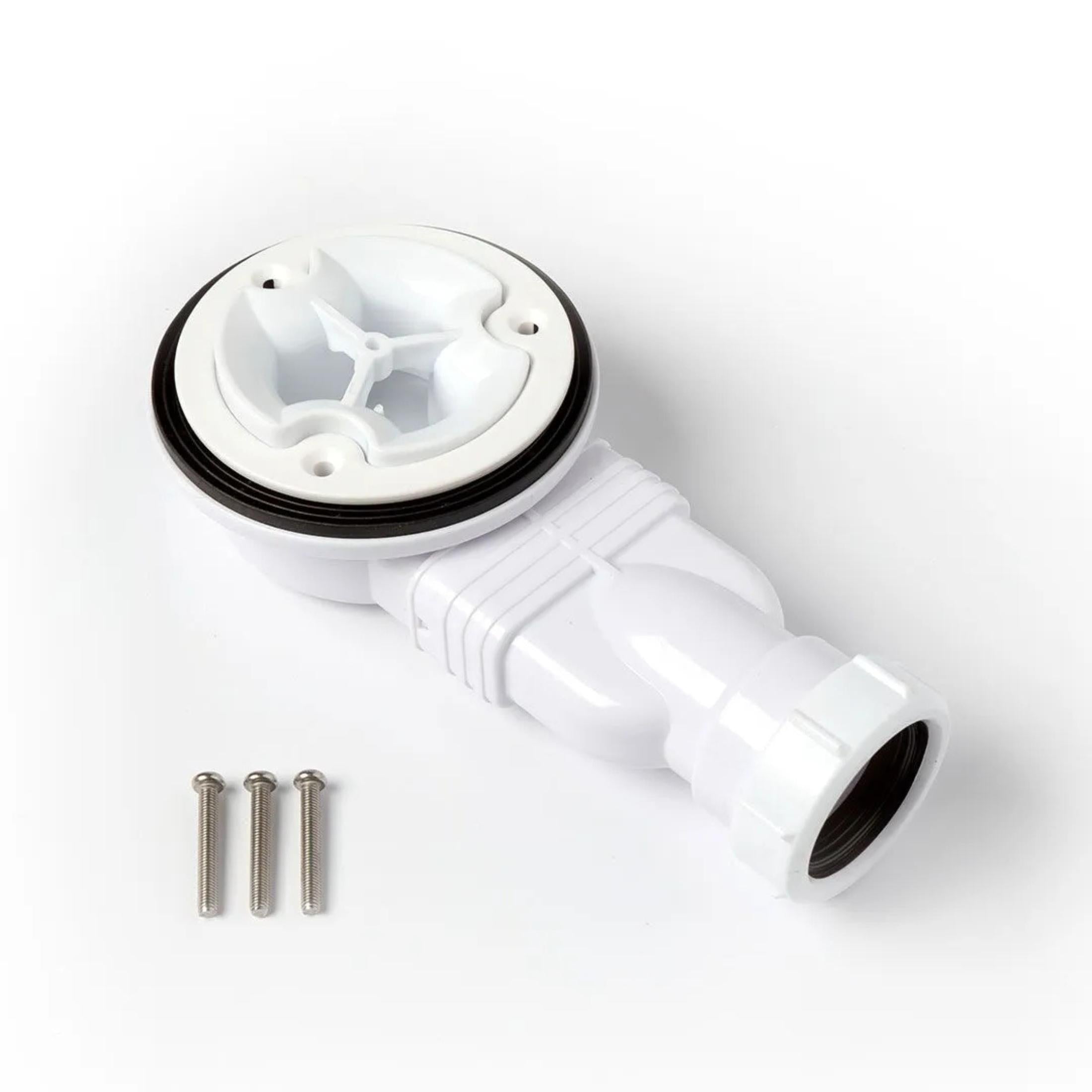 "Milano" shower tray drain in white plastic, height 50 mm