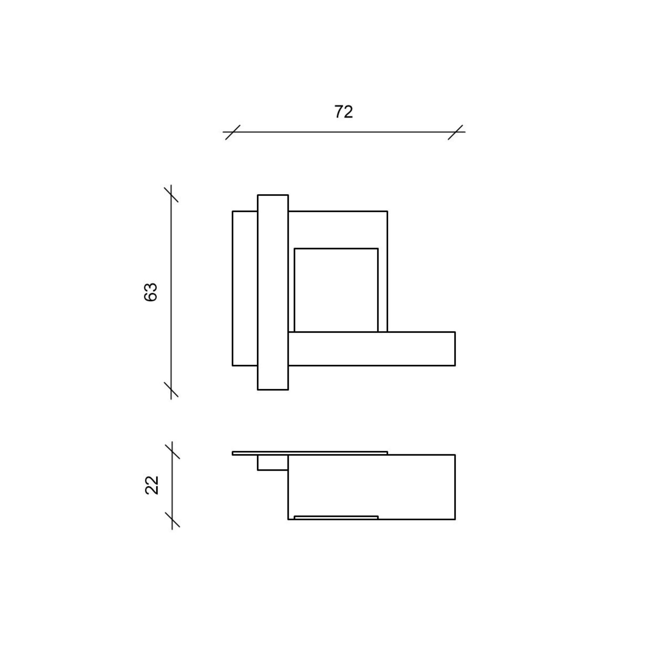 "Thomas" bioethanol fireplace in tempered glass, 72x22 cm, 63h