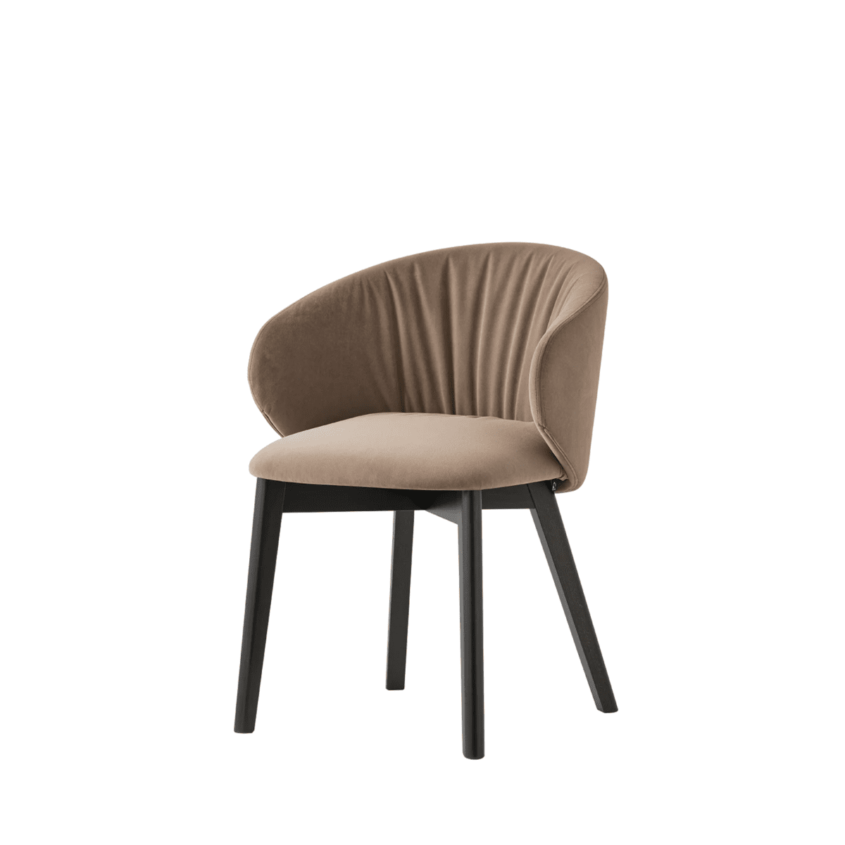 Set di sedie moderne da soggiorno "Tuka Soft" con gambe in legno - MondoViro