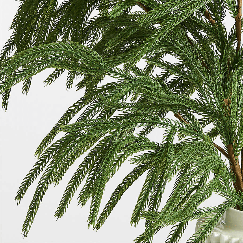 Ramo verde Norfolk Pine in Pe effetto Real Touch da 90 cm - MondoViro