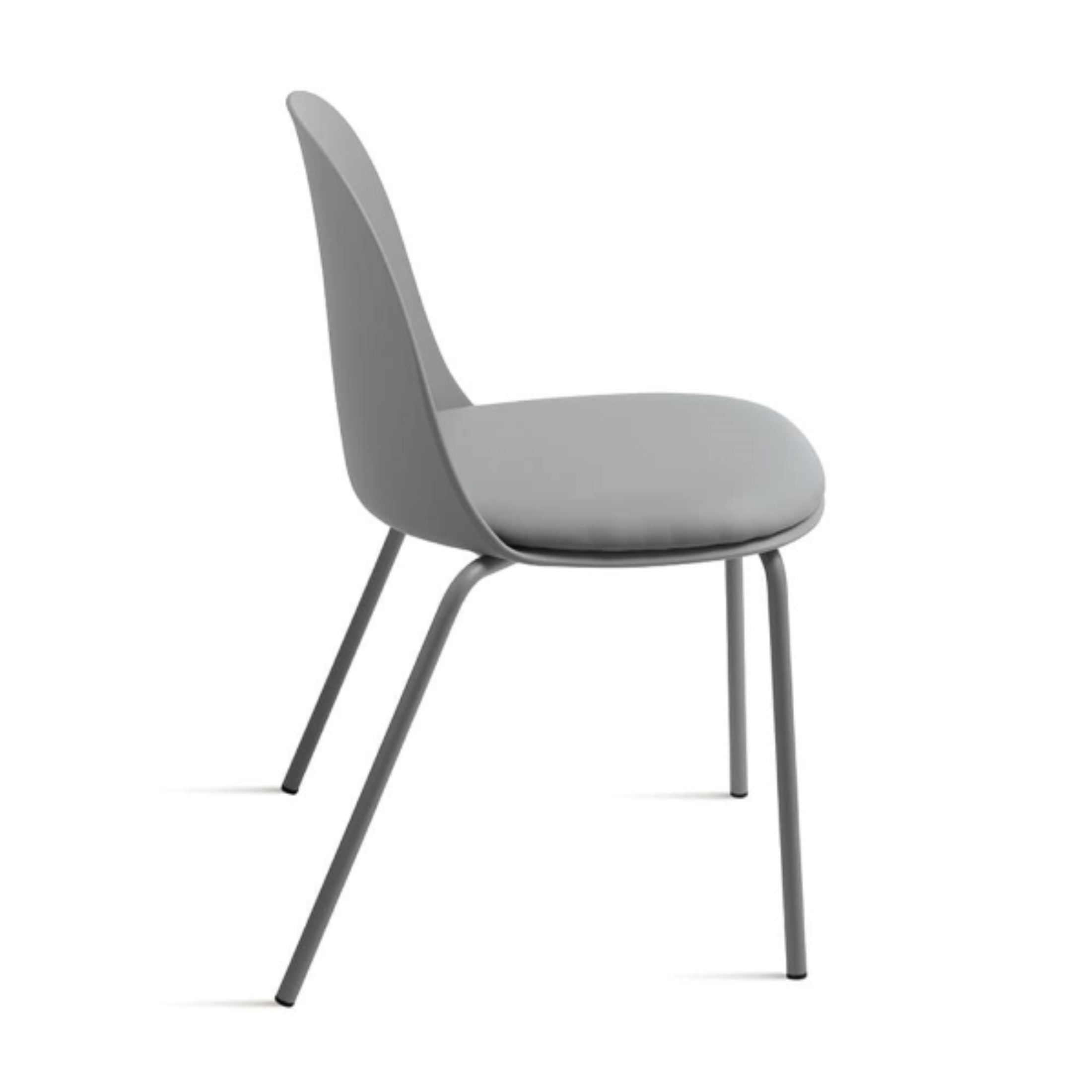 Set of modern "Marvin" upholstered chairs in polypropylene, 50x52 cm, h80 cm