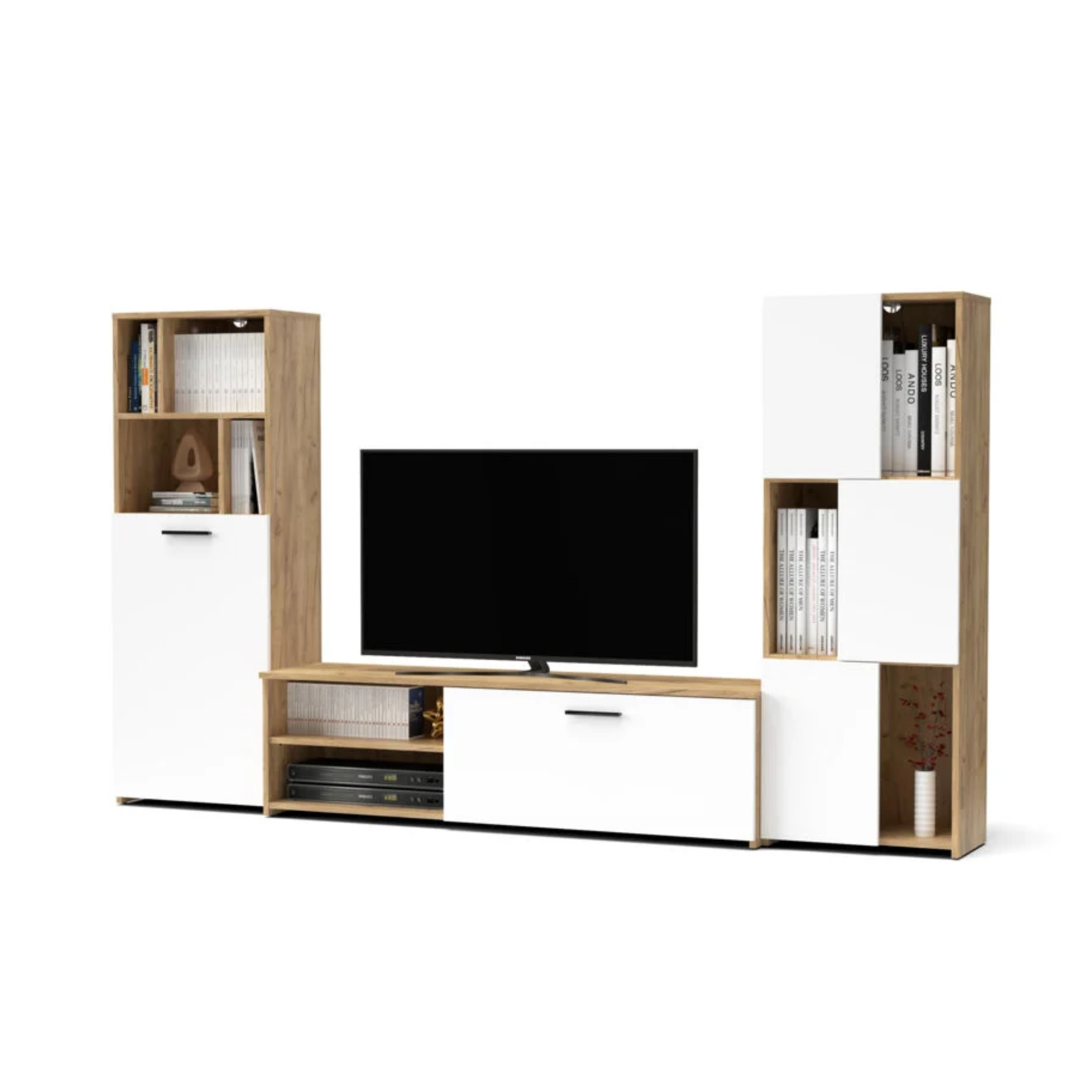"Joy" living room wall unit kit, 240x35 cm, 137 cm high