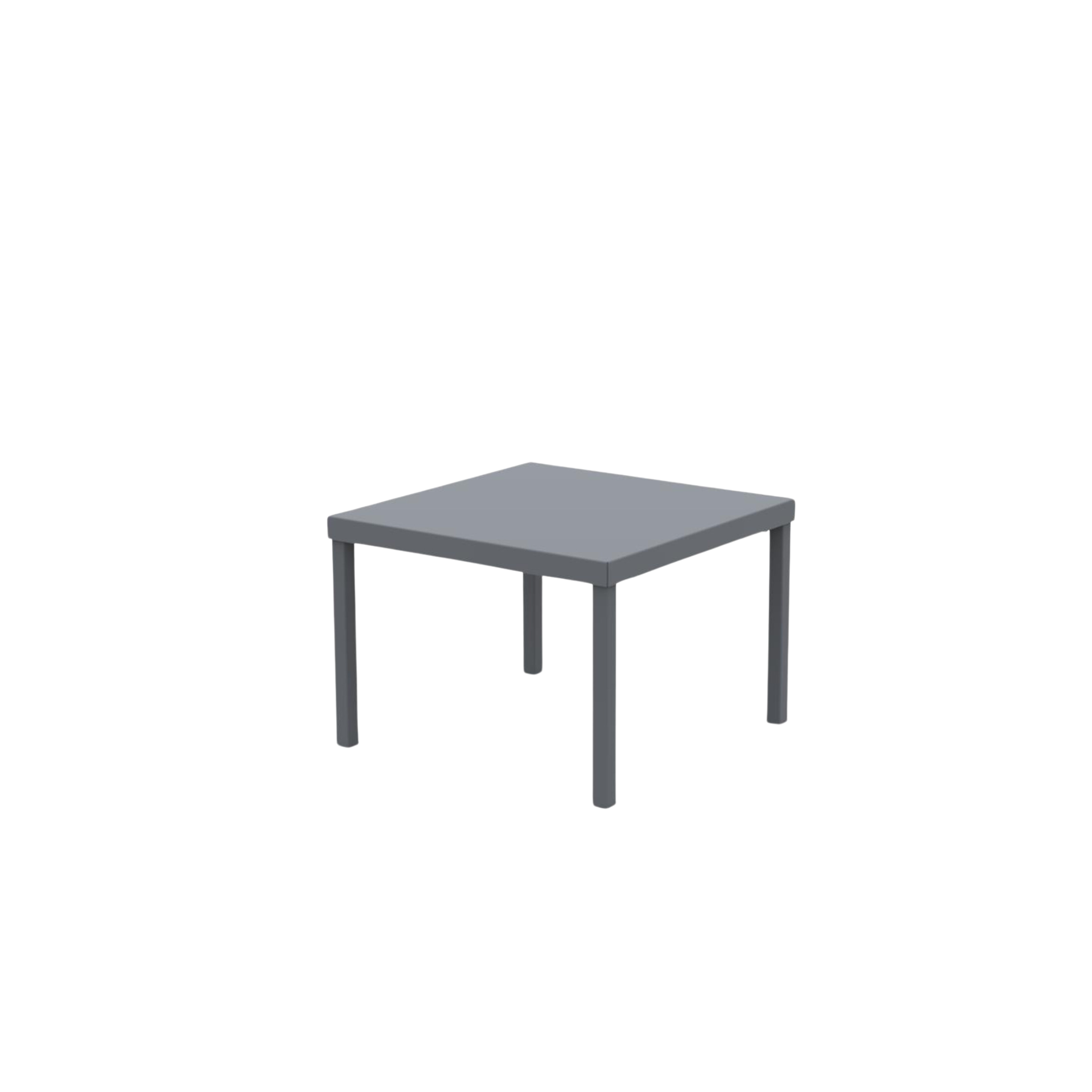 "Alice3" stackable square metal garden table, 40x40 cm, 38.5 cm high