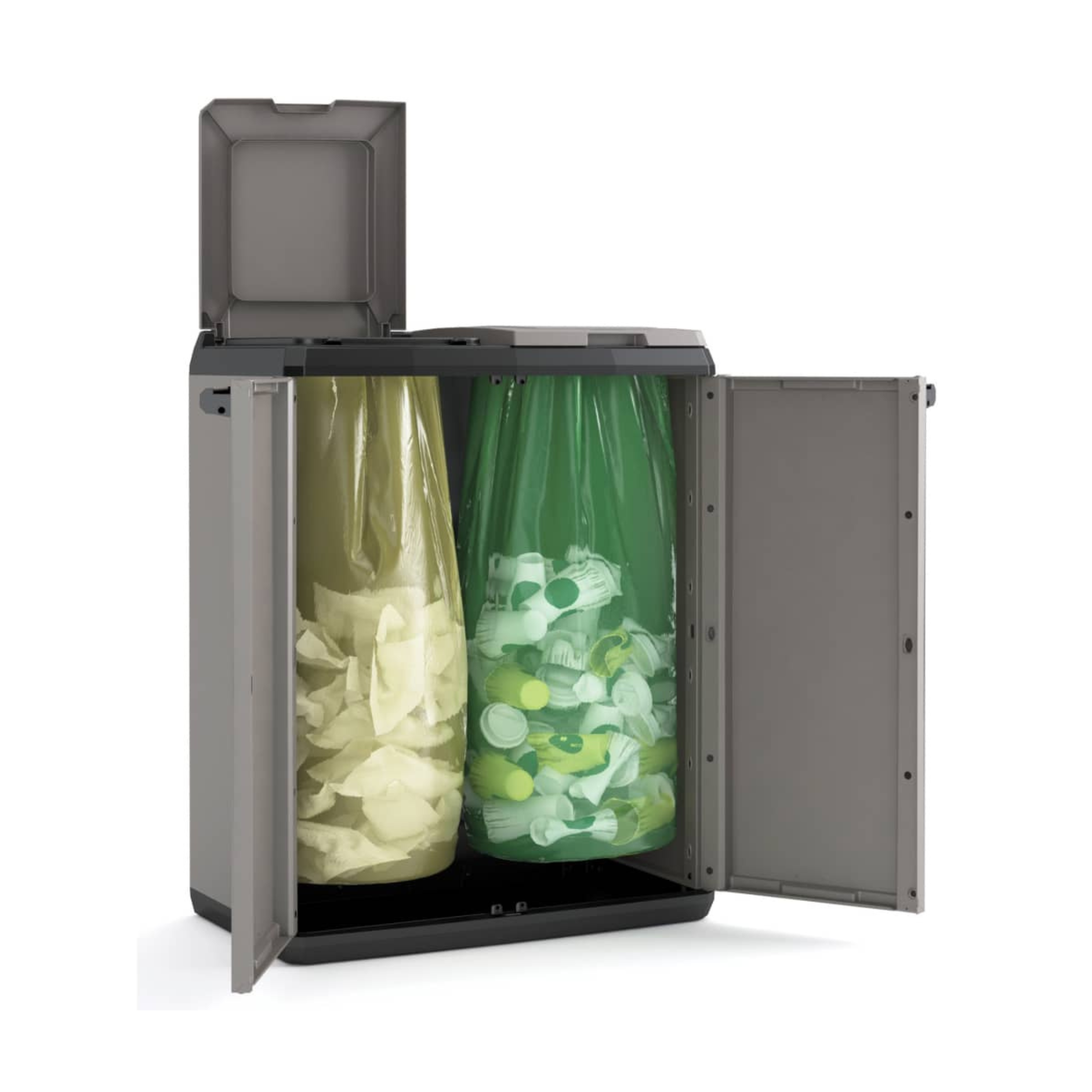 "Vida" resin garden waste recycling bin, 68x39 cm, 85 cm high