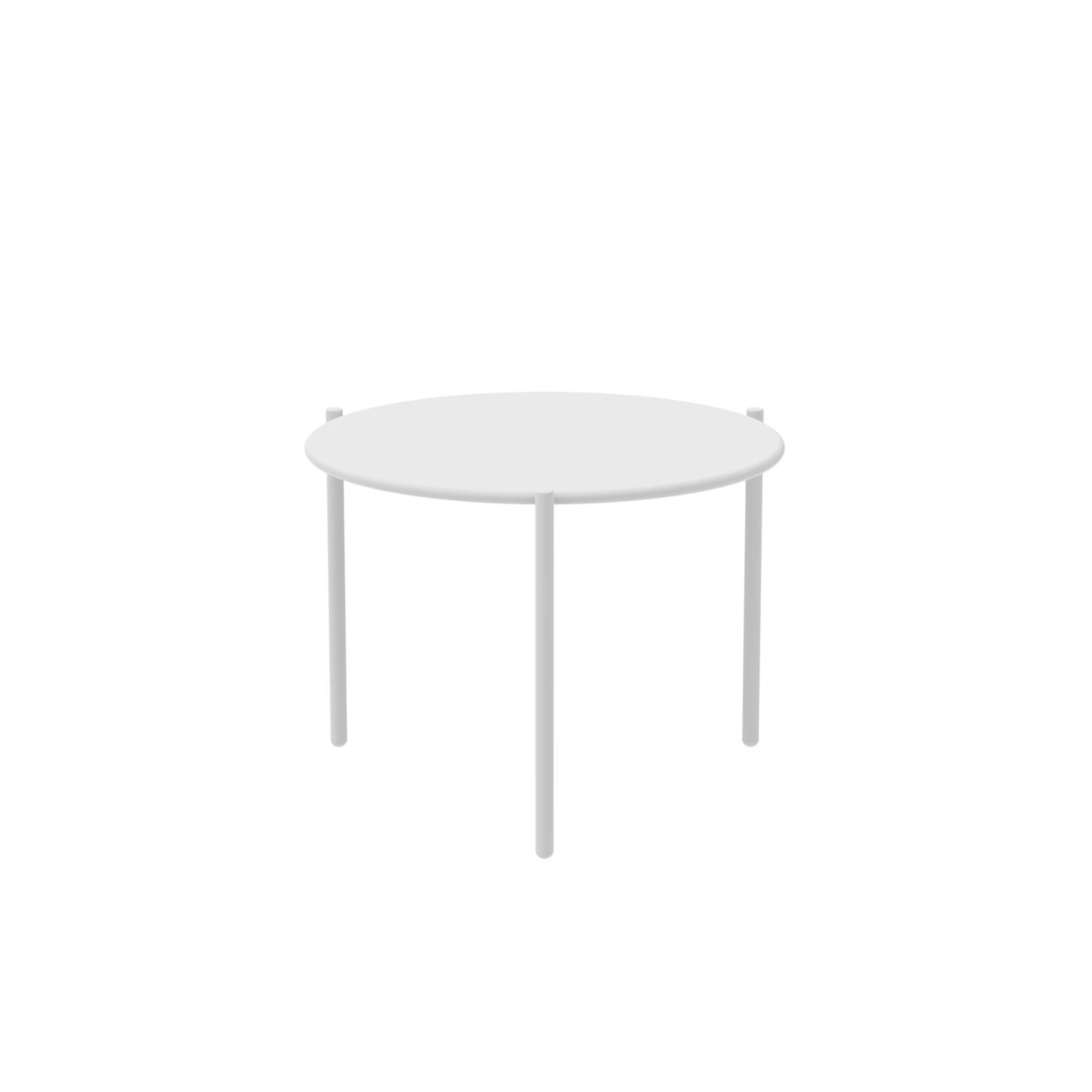 "Aria1" round metal coffee table, stackable garden table, 60x60 cm, 46 cm high